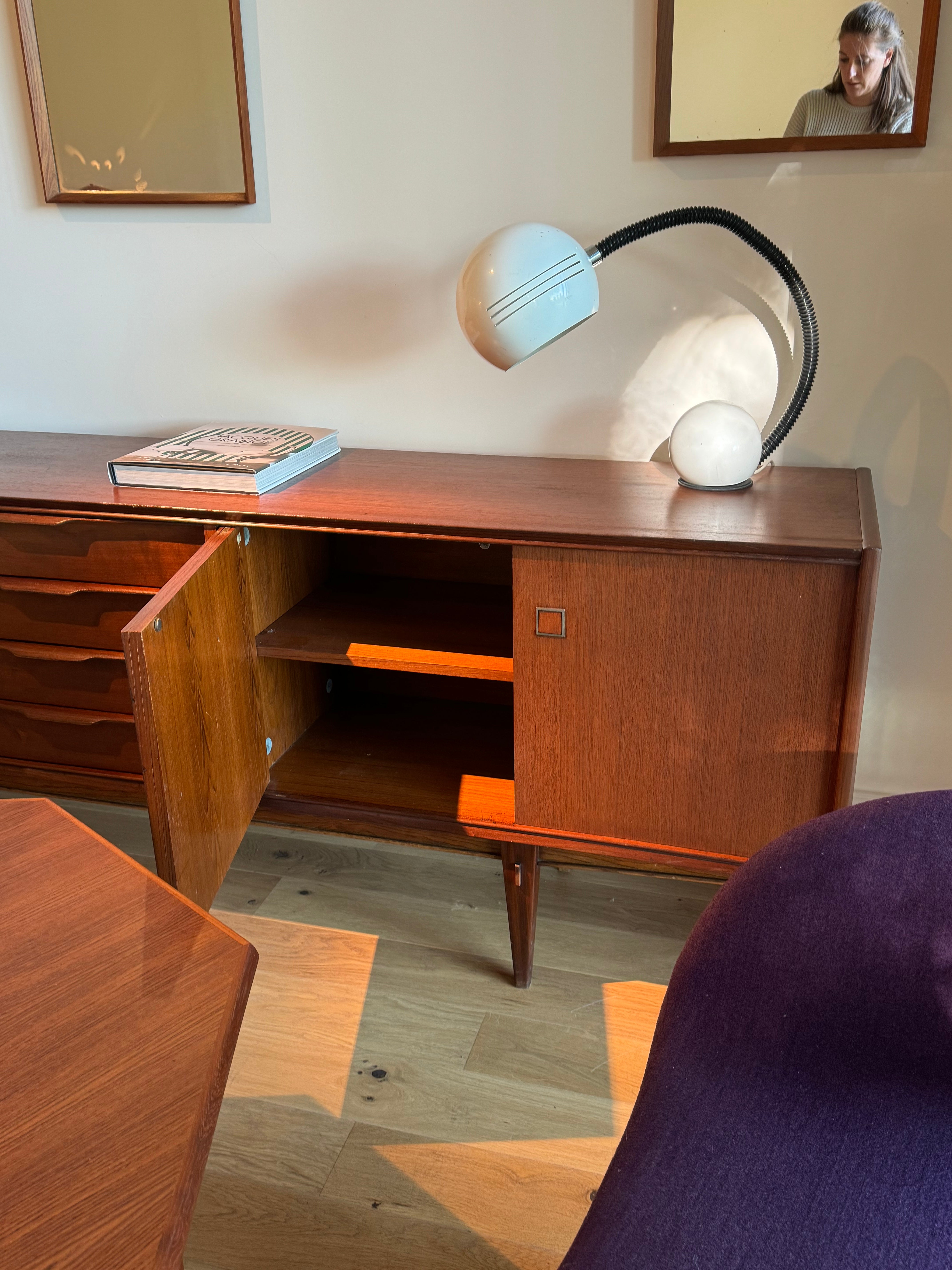 Enfilade scandinave vintage en teck années 1960 "Smilla"