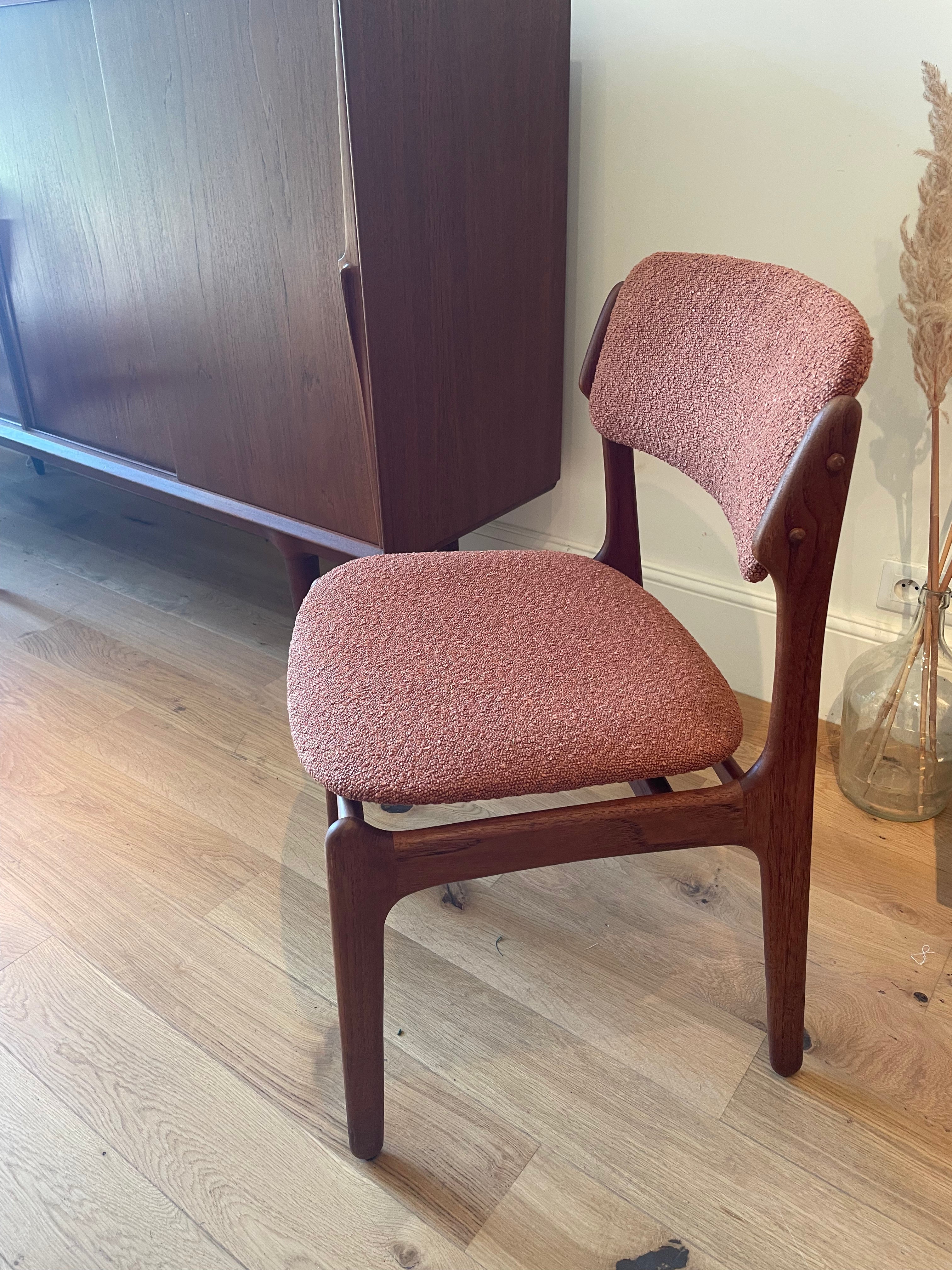 Précommande | Chaise scandinave vintage Erik Buch modèle 49 personnalisable