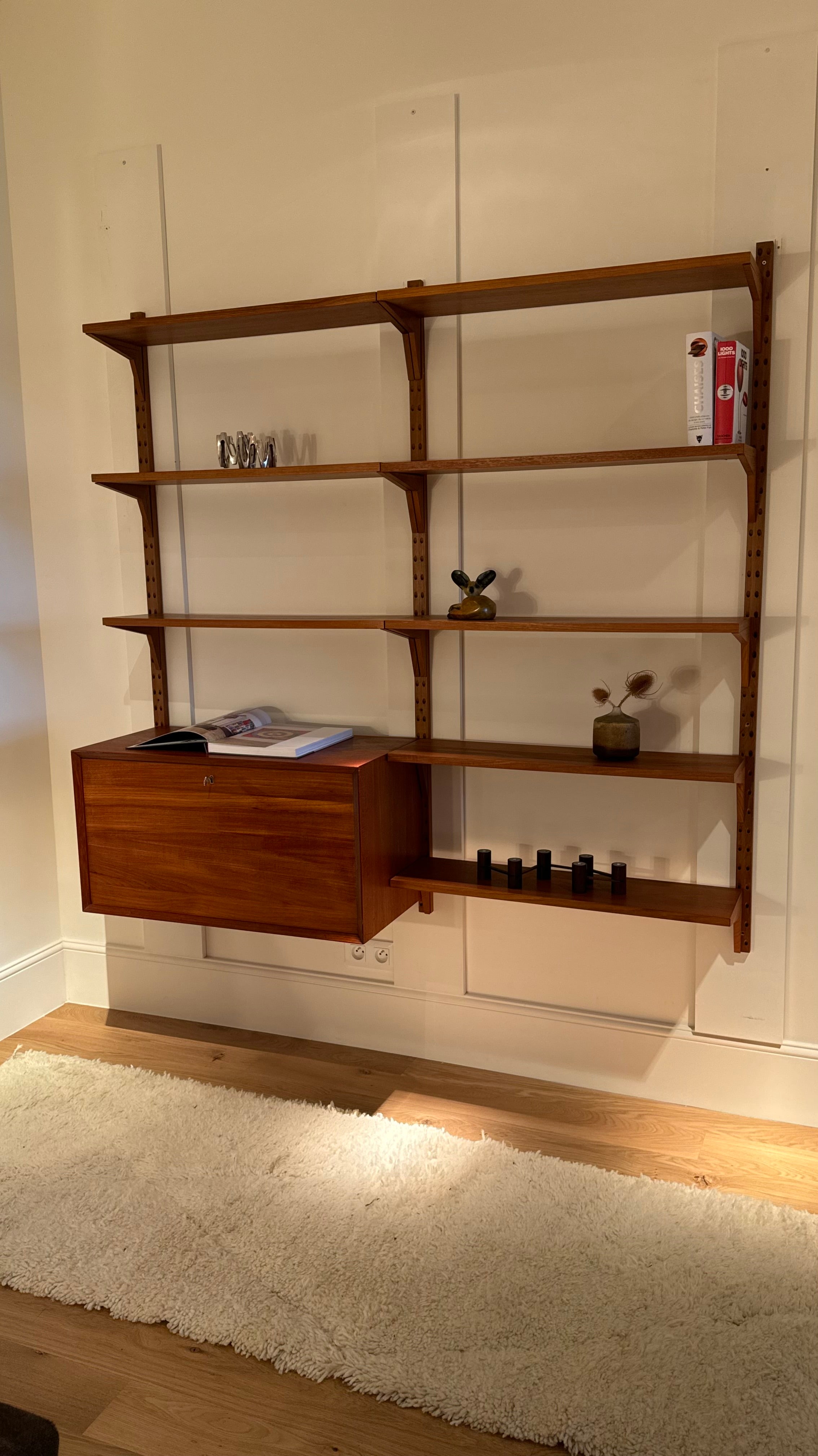 Bibliothèque scandinave vintage Poul Cadovius pour Cado.