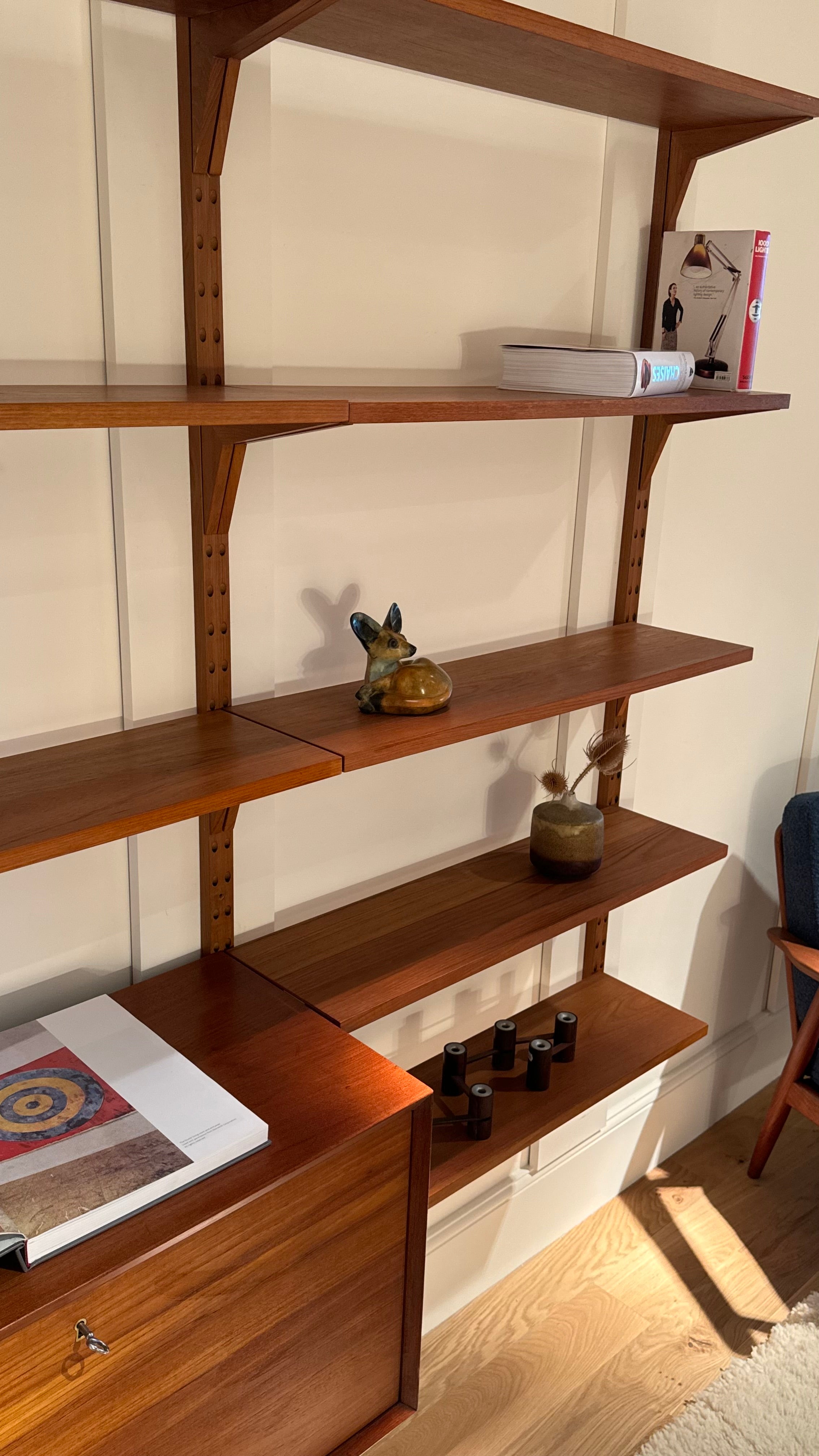 Bibliothèque scandinave vintage Poul Cadovius pour Cado.