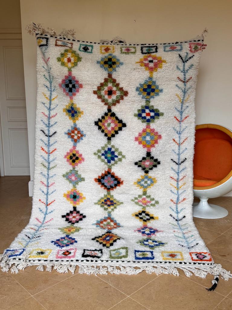 Tapis berbère Beni Ouarain 248 x 157 cm "Hadia"