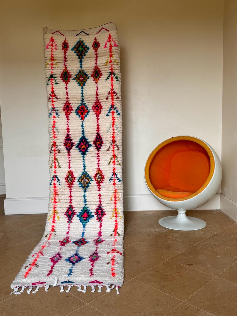Tapis berbère de couloir Azilal 291 x 75 cm "Aicha"