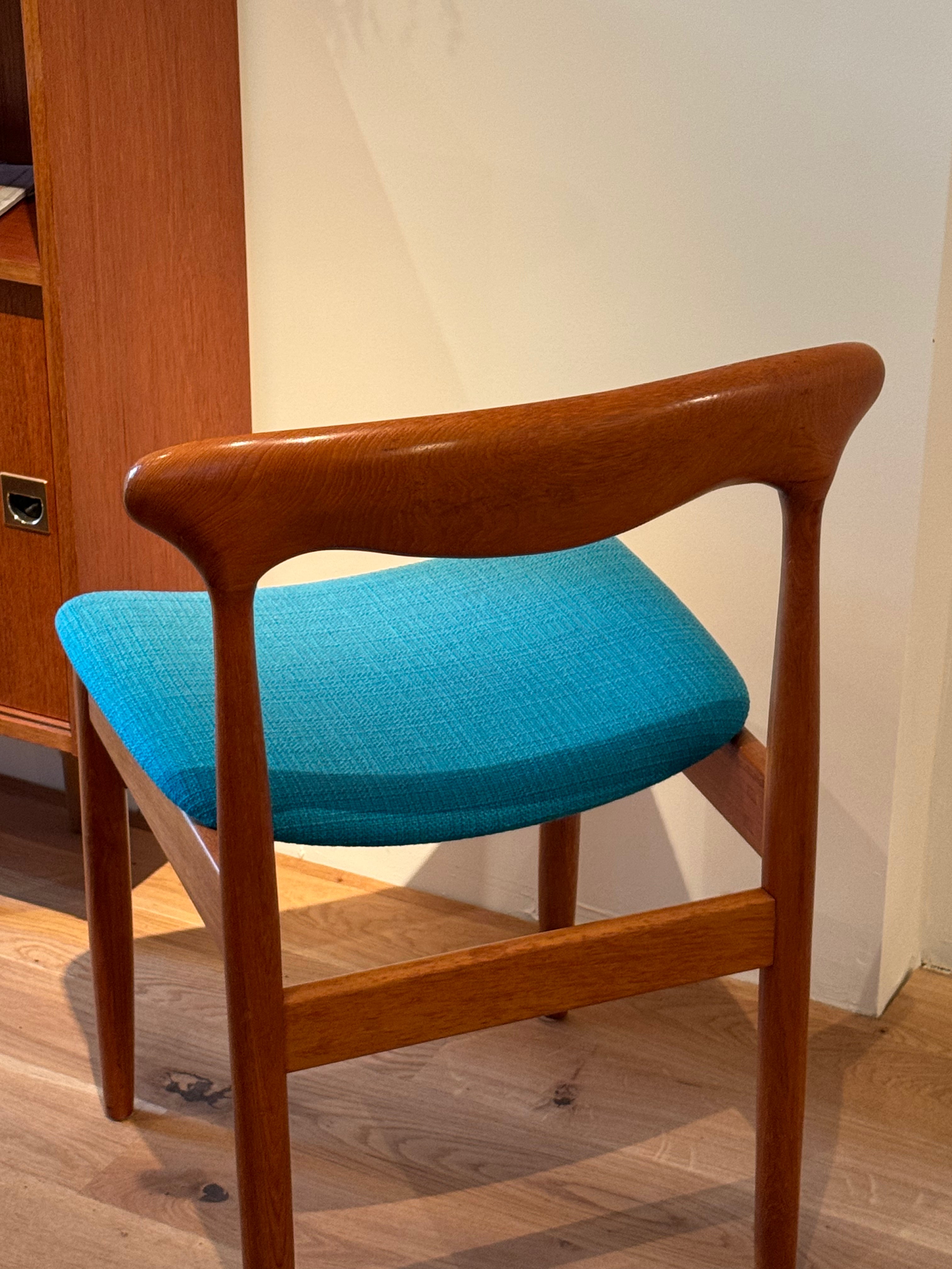 Chaise de bureau scandinaves vintage en chêne massif "Vera" de Farsö Stolefabrik