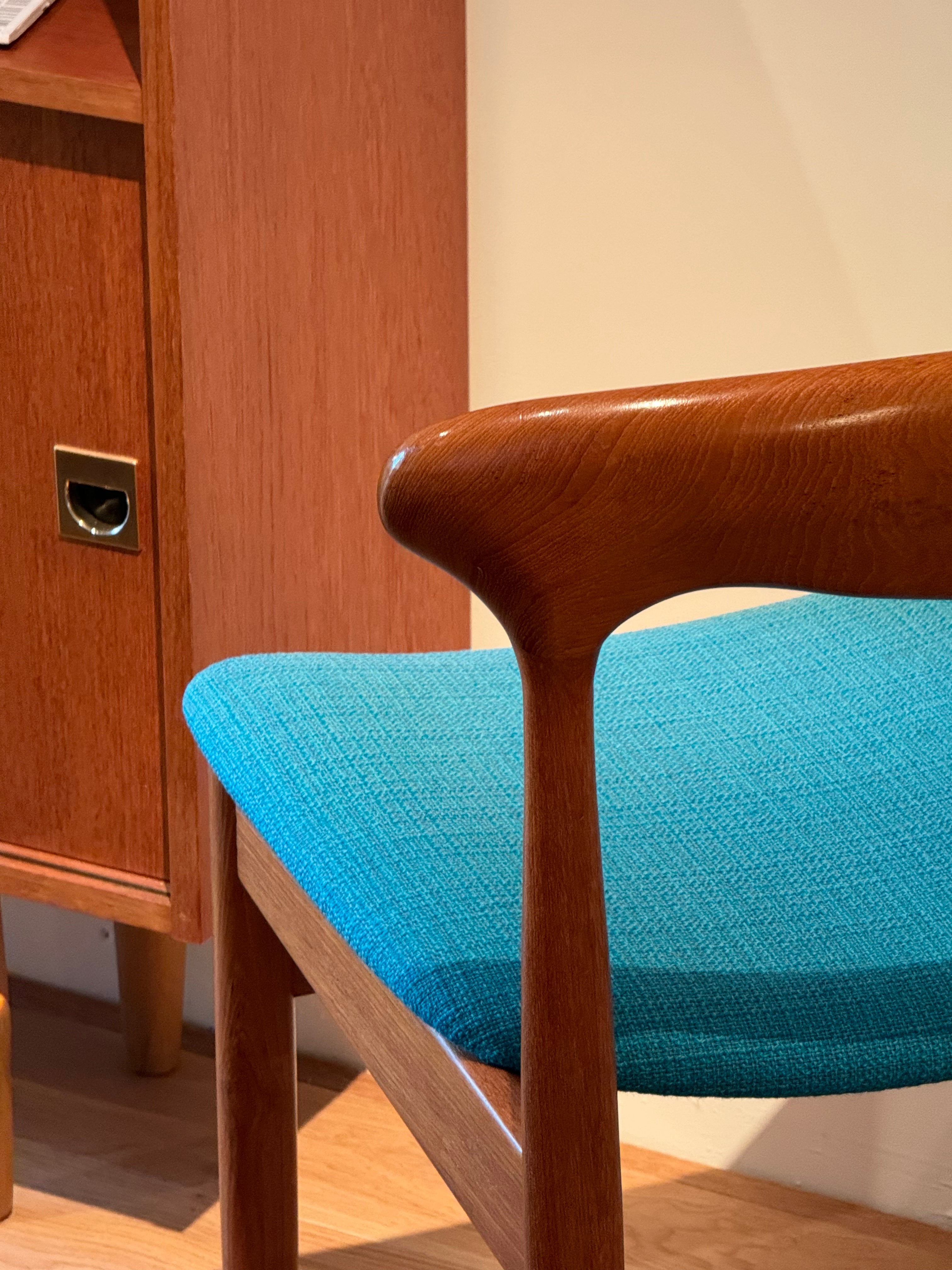 Chaise de bureau scandinaves vintage en chêne massif "Vera" de Farsö Stolefabrik