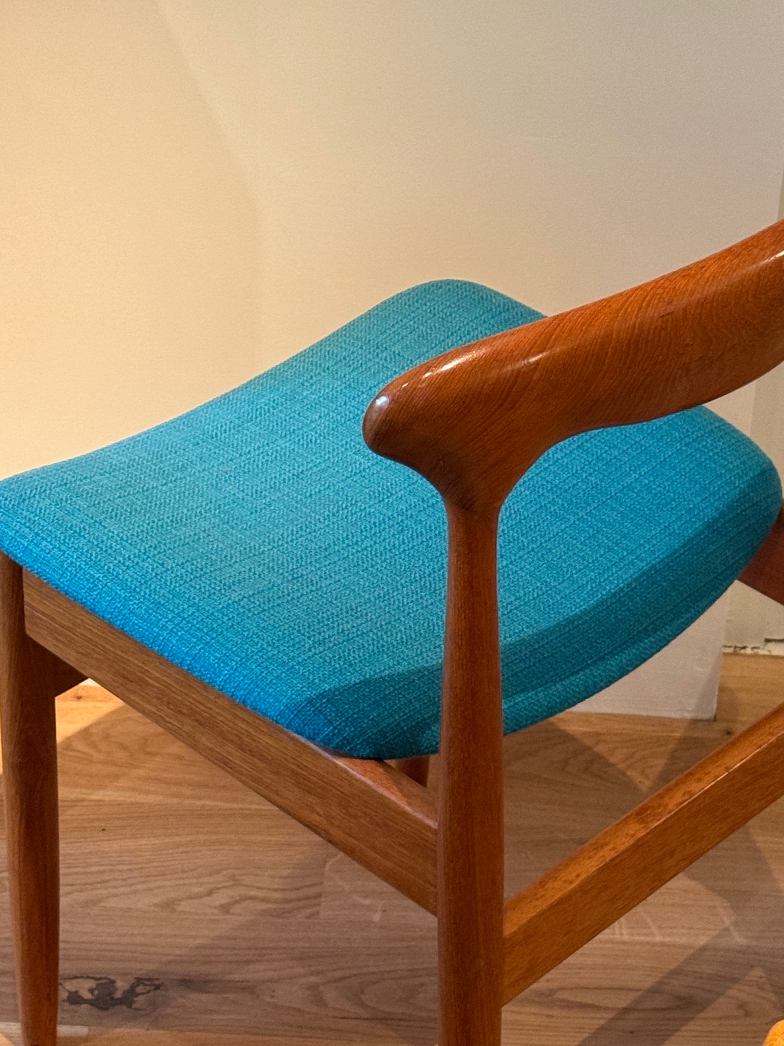 Chaise de bureau scandinaves vintage en chêne massif "Vera" de Farsö Stolefabrik