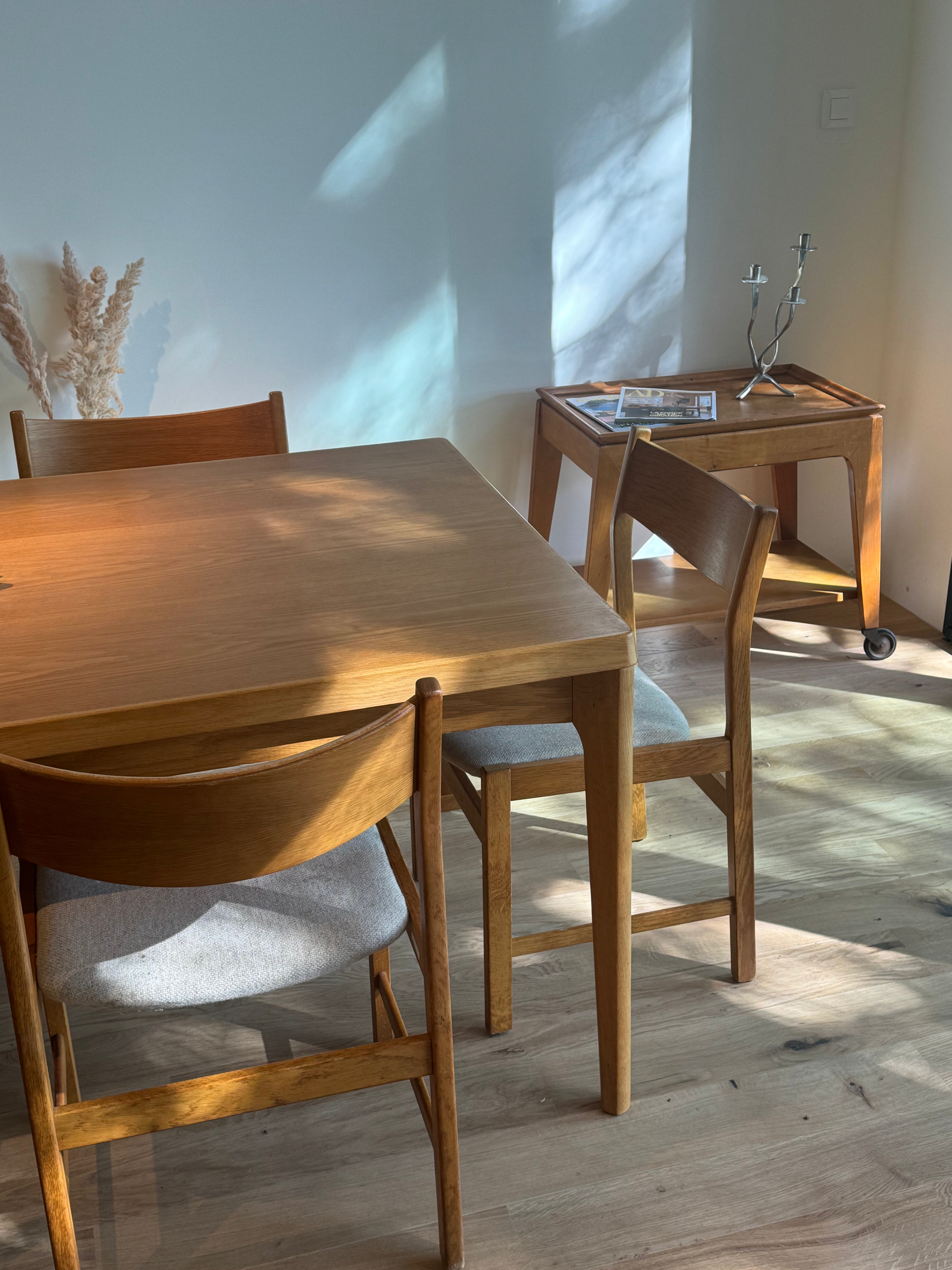 Table scandinave extensible en chêne "Leonora"