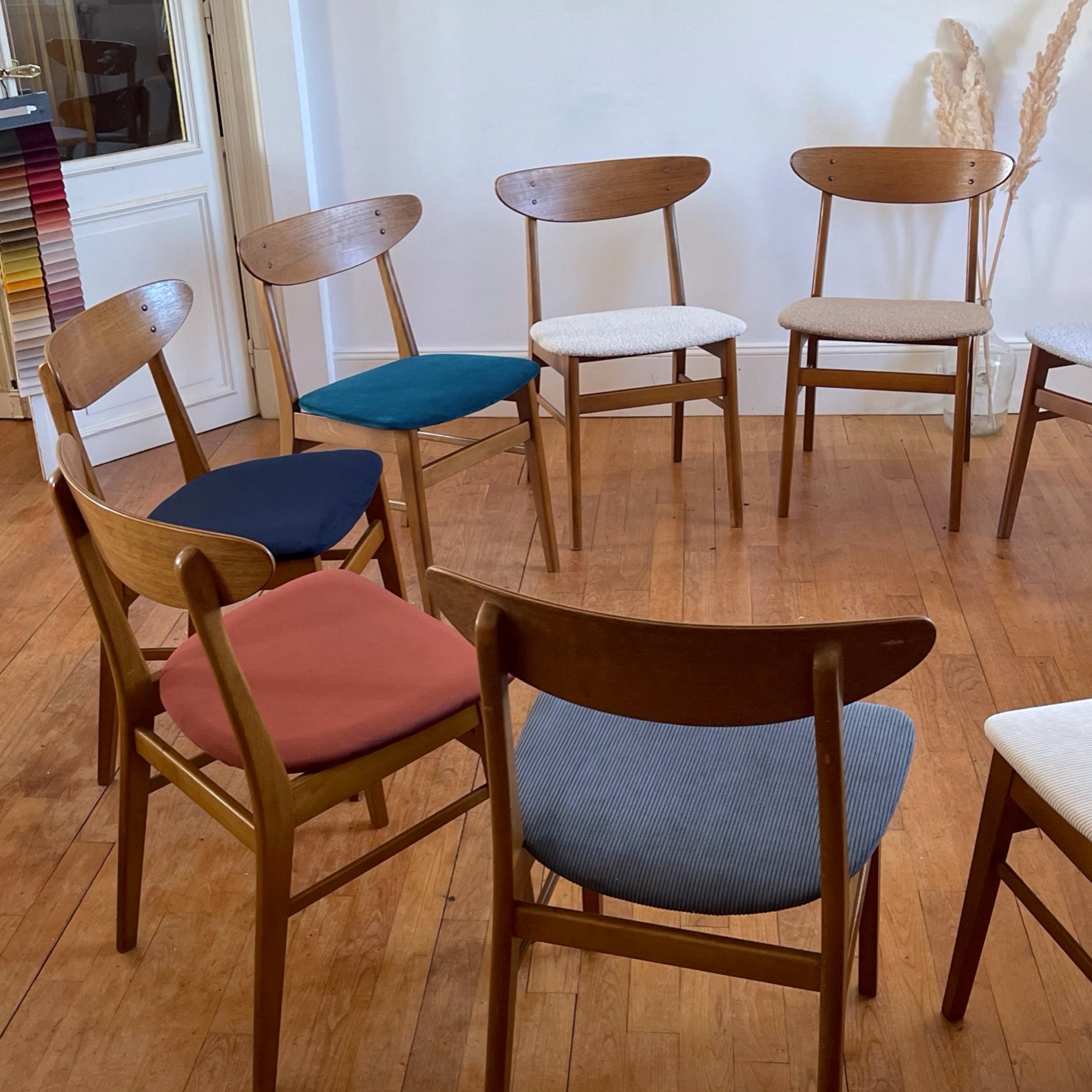 Précommande | Chaises scandinaves vintage Farstrup 210 "Alma" personnalisables