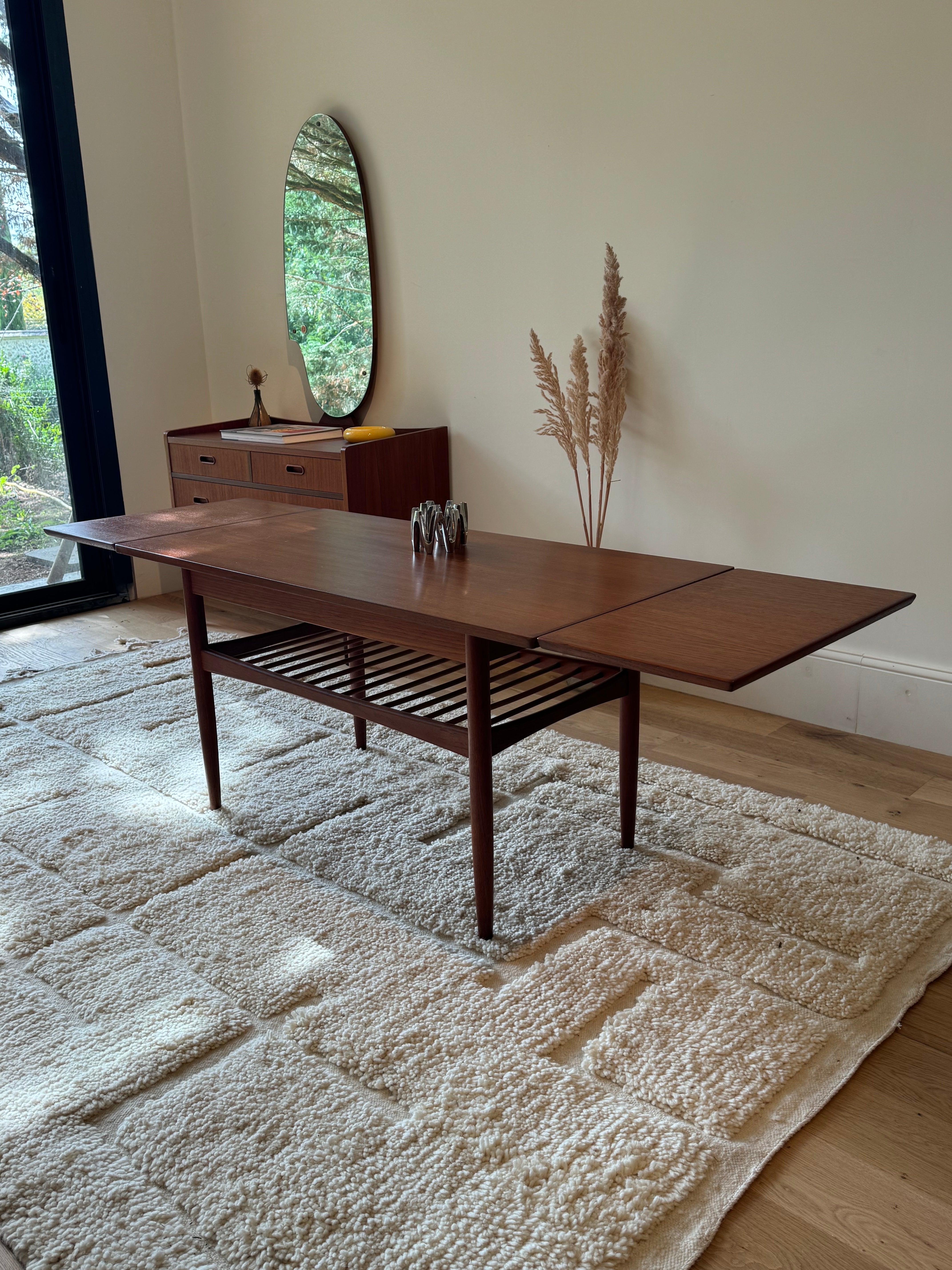 Table basse scandinave vintage extensible "Aya"