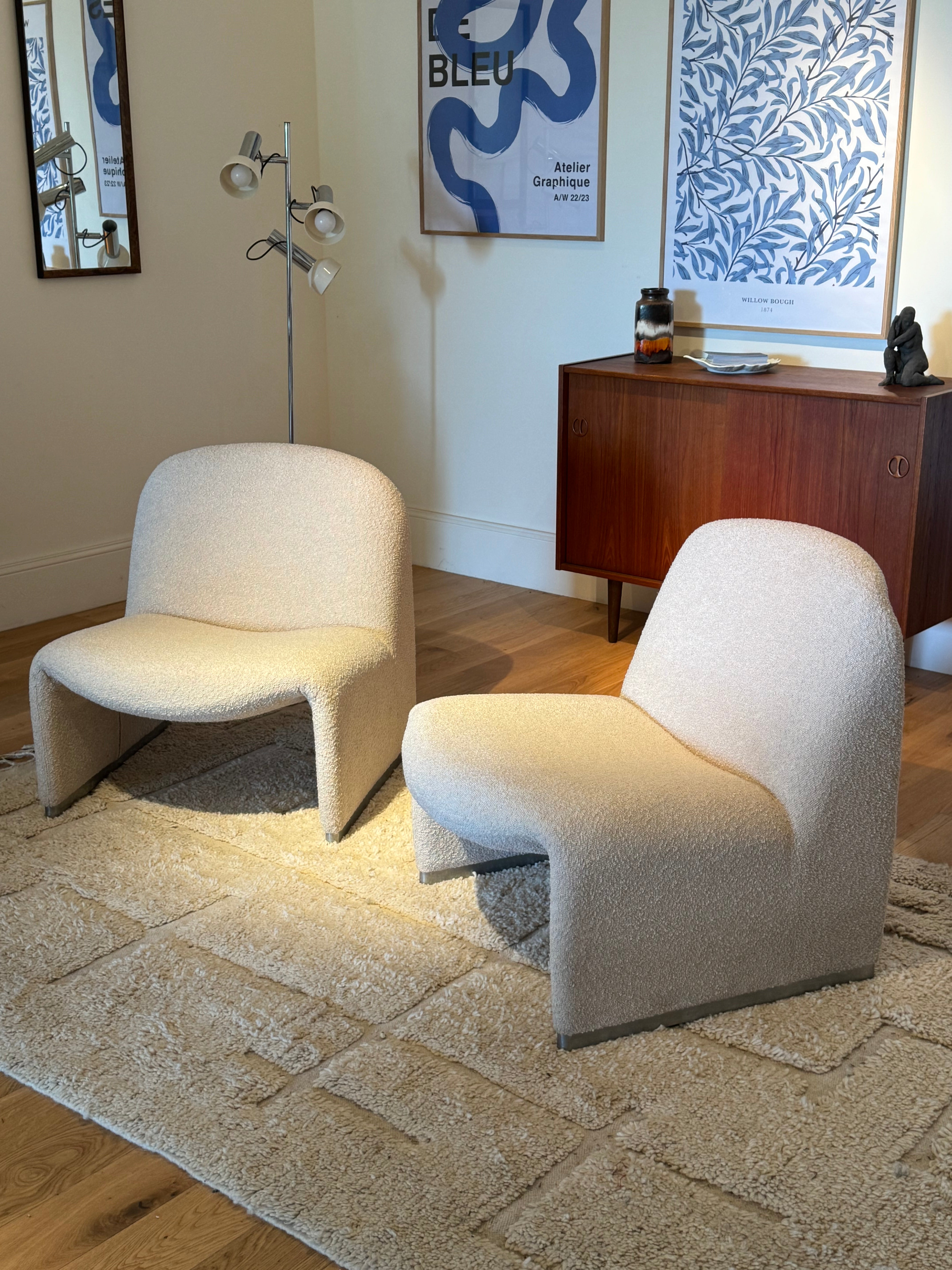 Paire de fauteuils design vintage Alky de Giancarlo Piretti pour Castelli