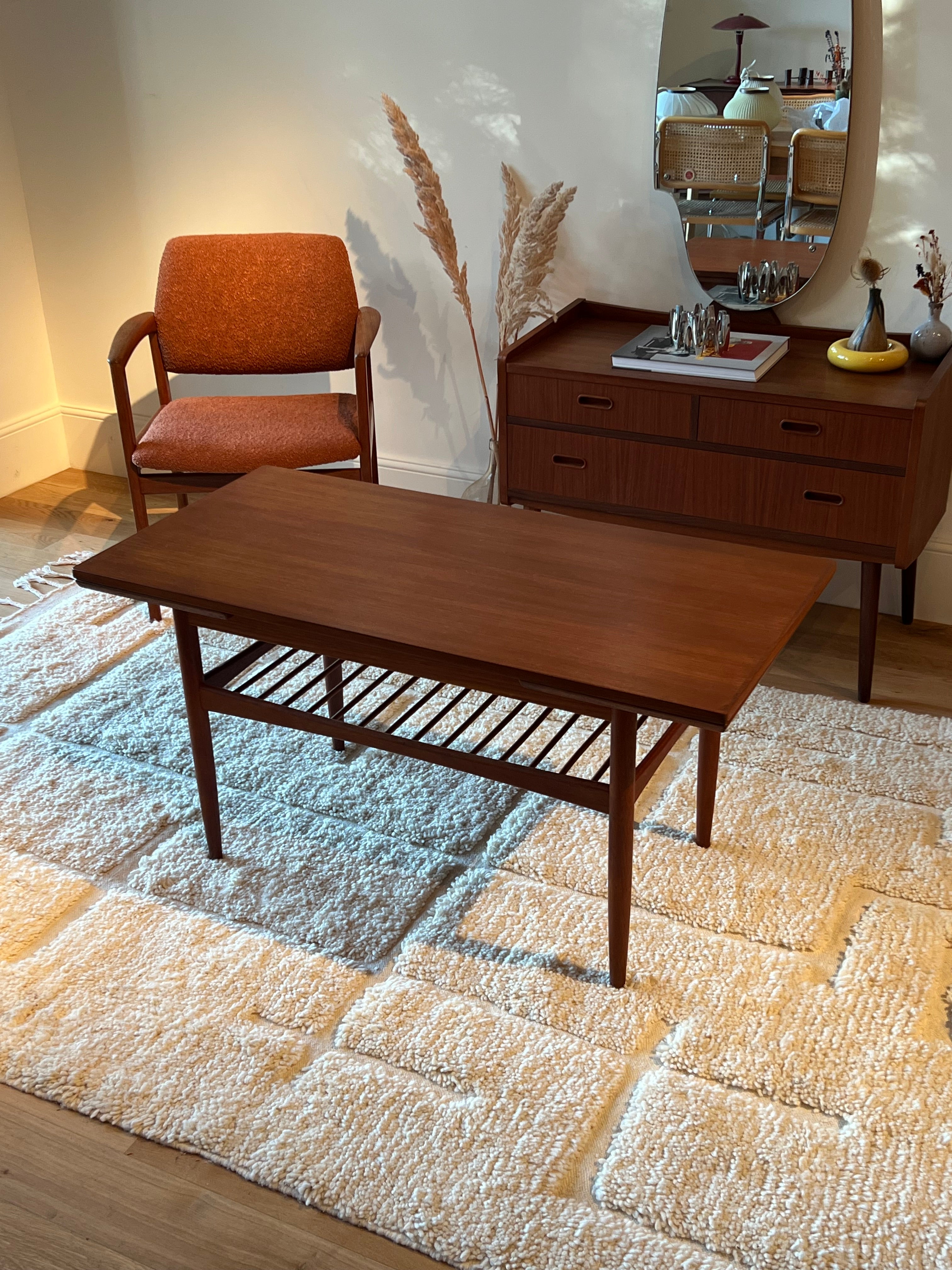 Table basse scandinave vintage extensible "Aya"