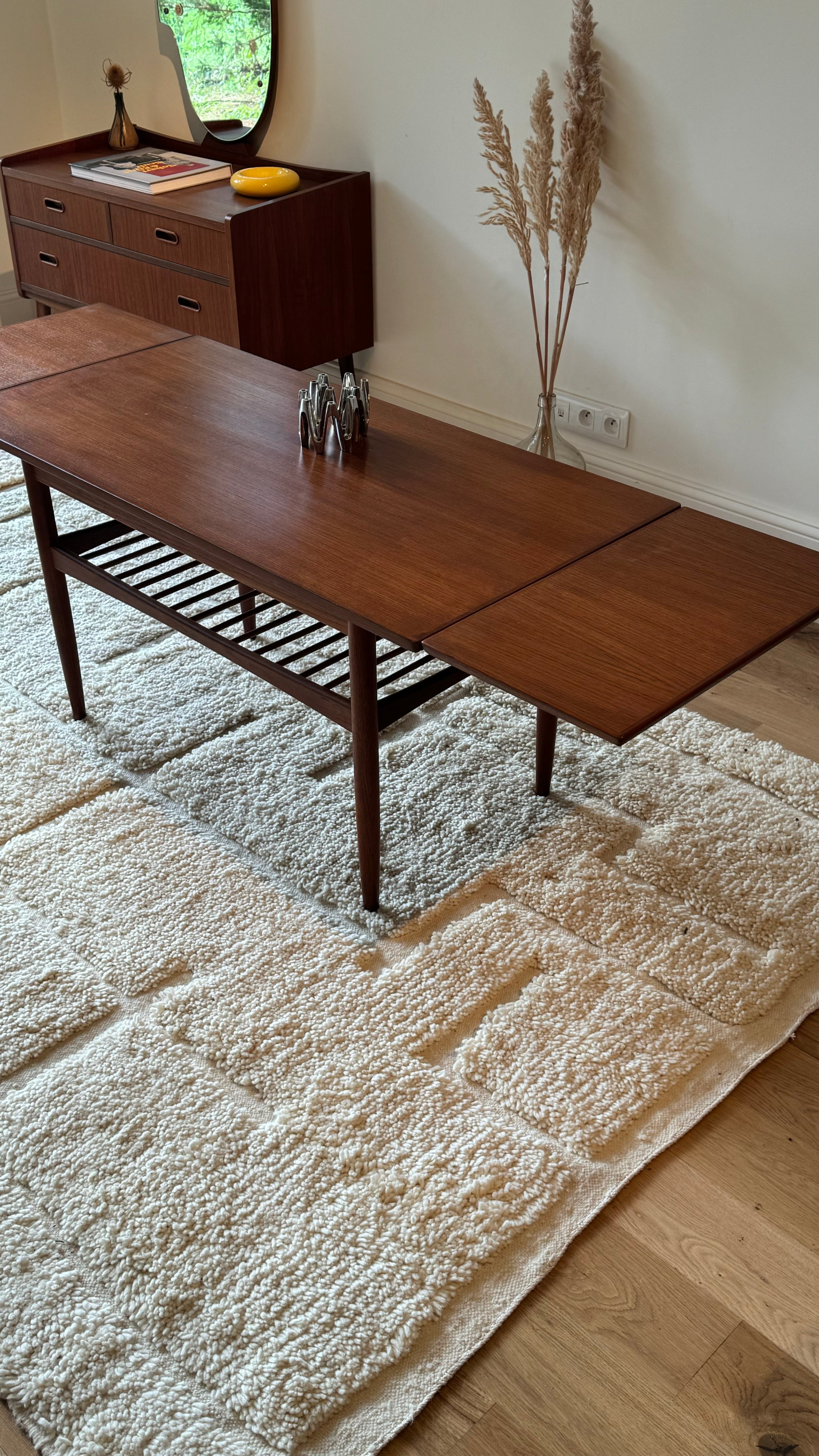 Table basse scandinave vintage extensible "Aya"