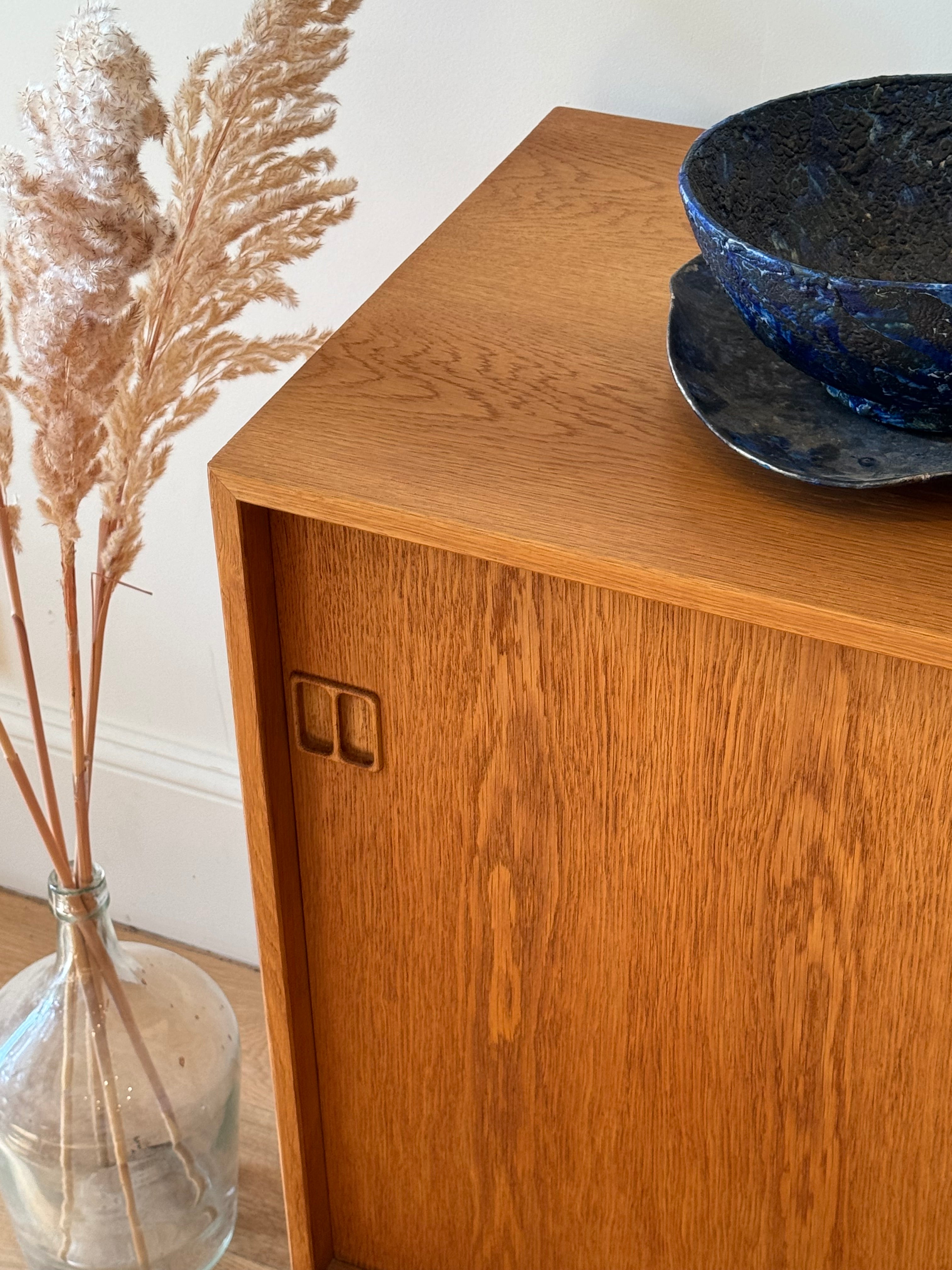 Enfilade scandinave vintage en chêne clair "Maja"