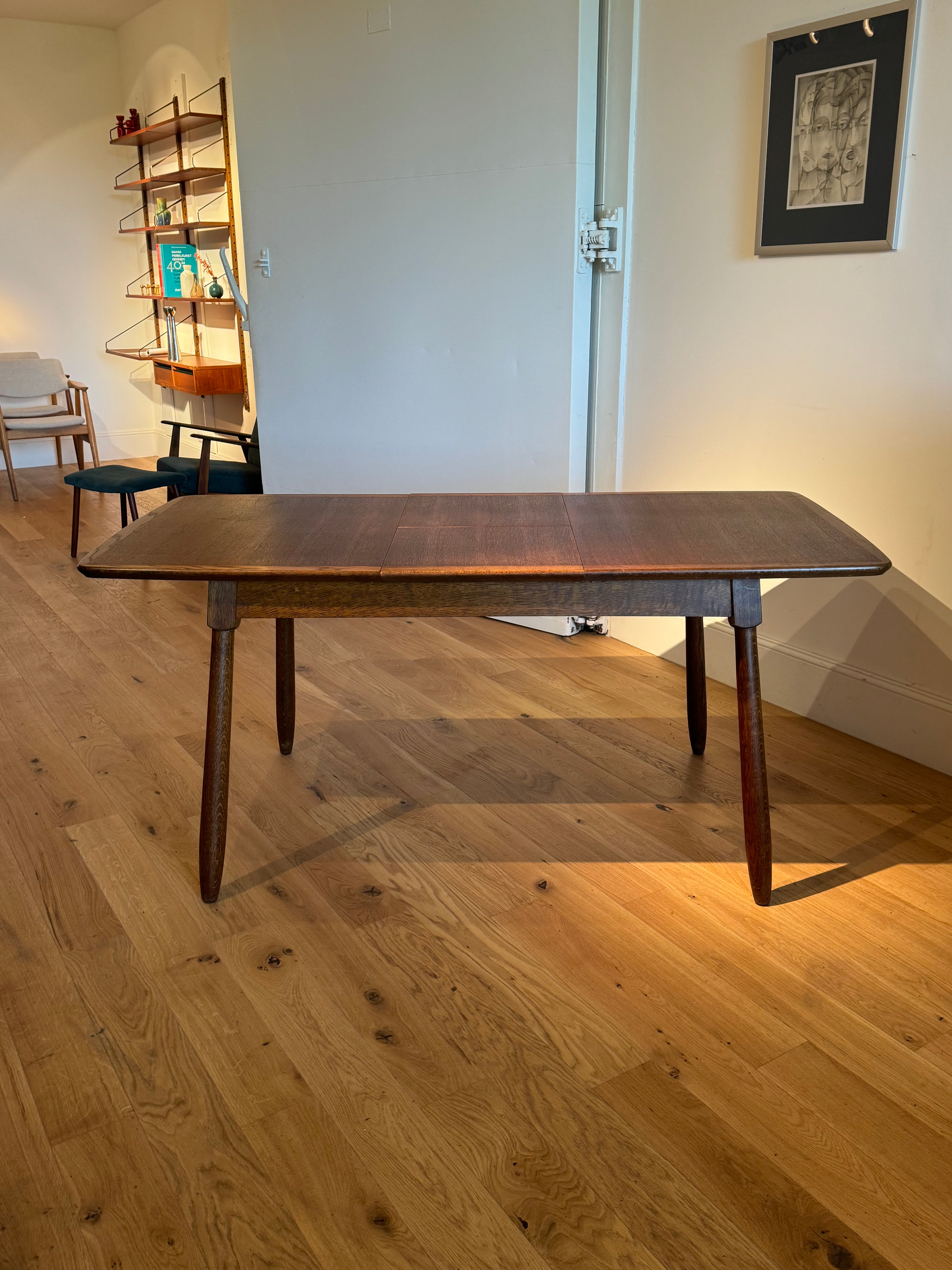 Table scandinave vintage en chêne « Mette »