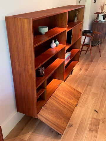Bibliothèque scandinave vintage en teck "Astrid"