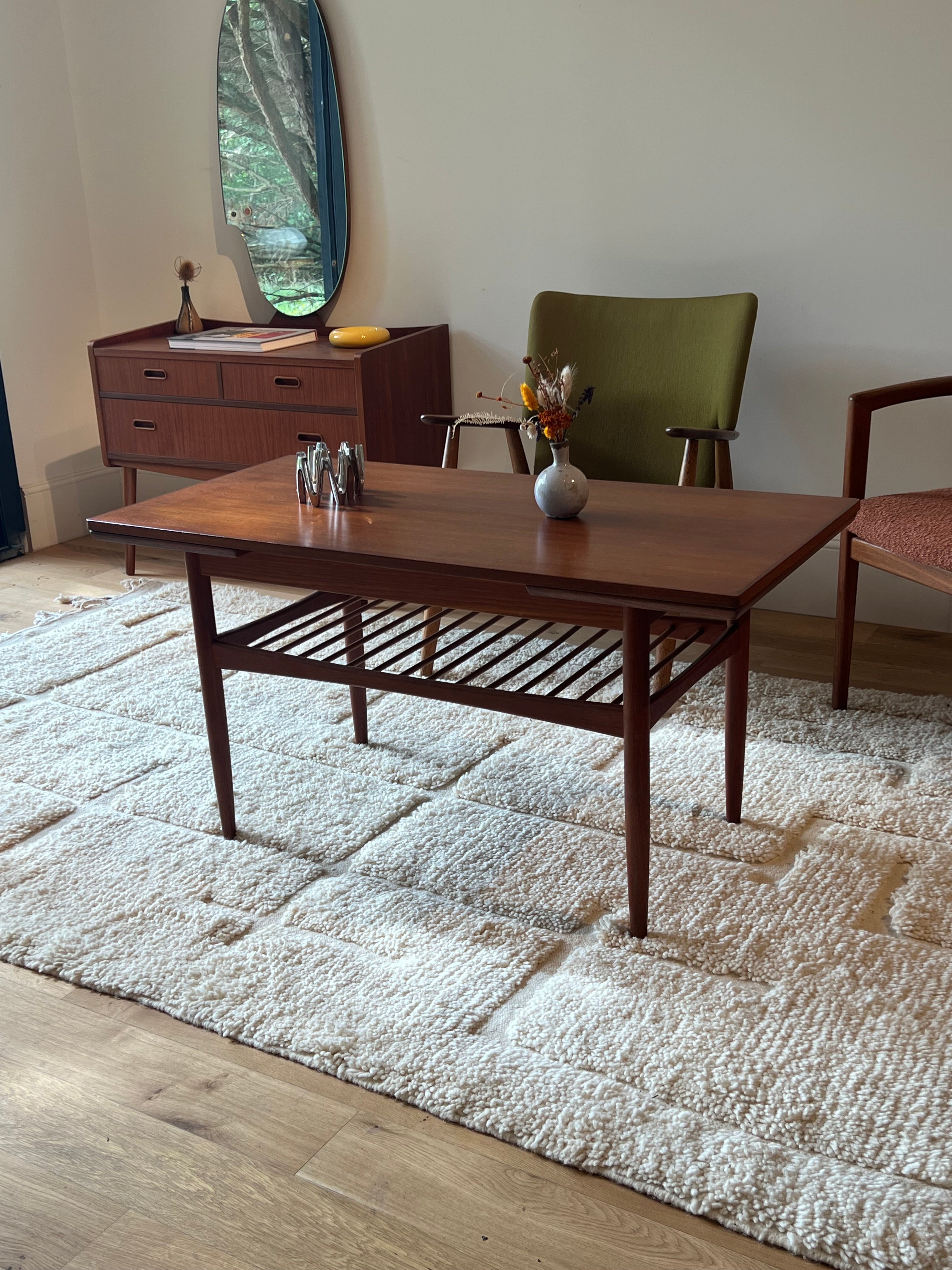 Table basse scandinave vintage extensible "Aya"