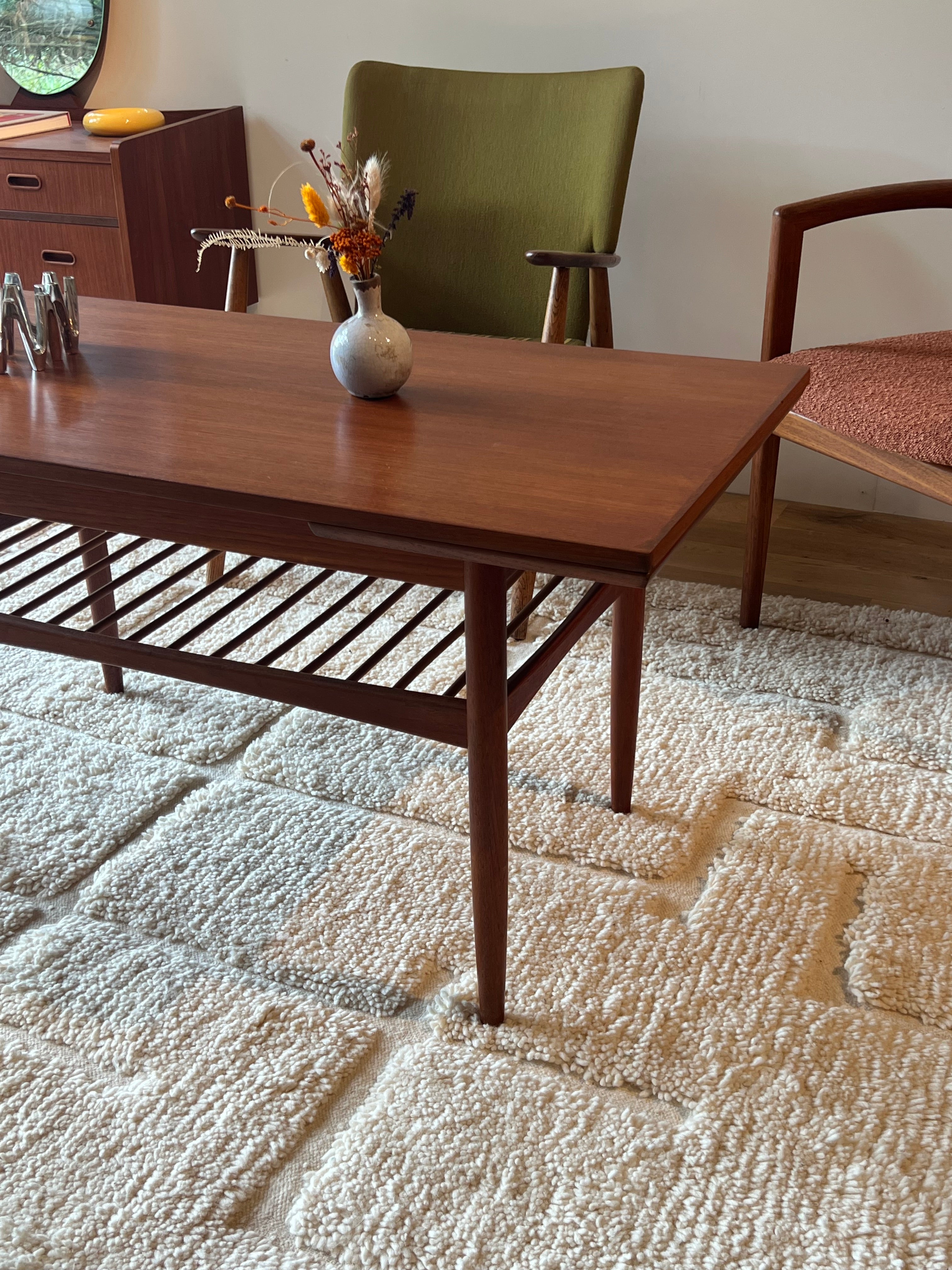 Table basse scandinave vintage extensible "Aya"