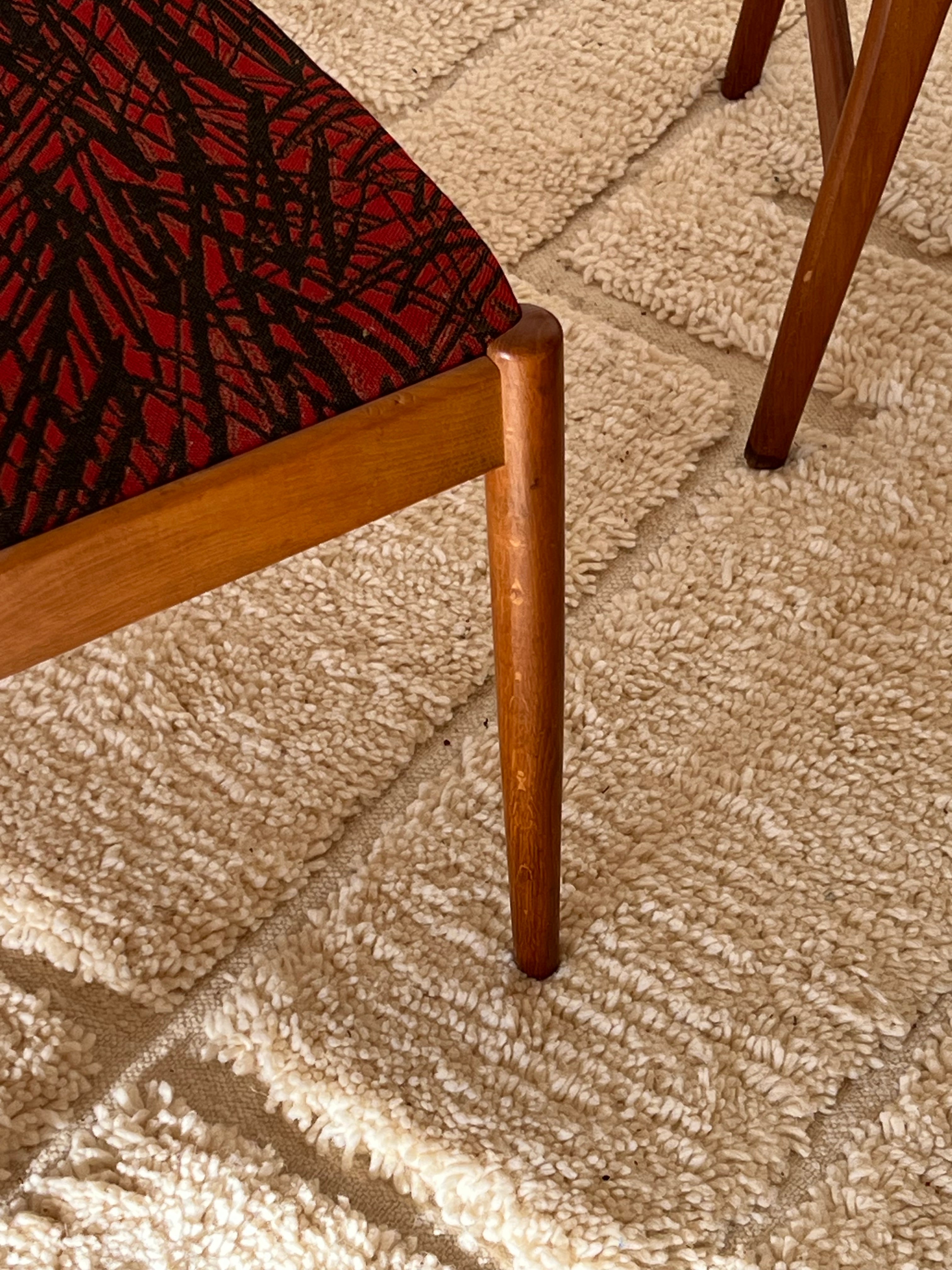 Suite de 4 chaises scandinave vintage "Virta"