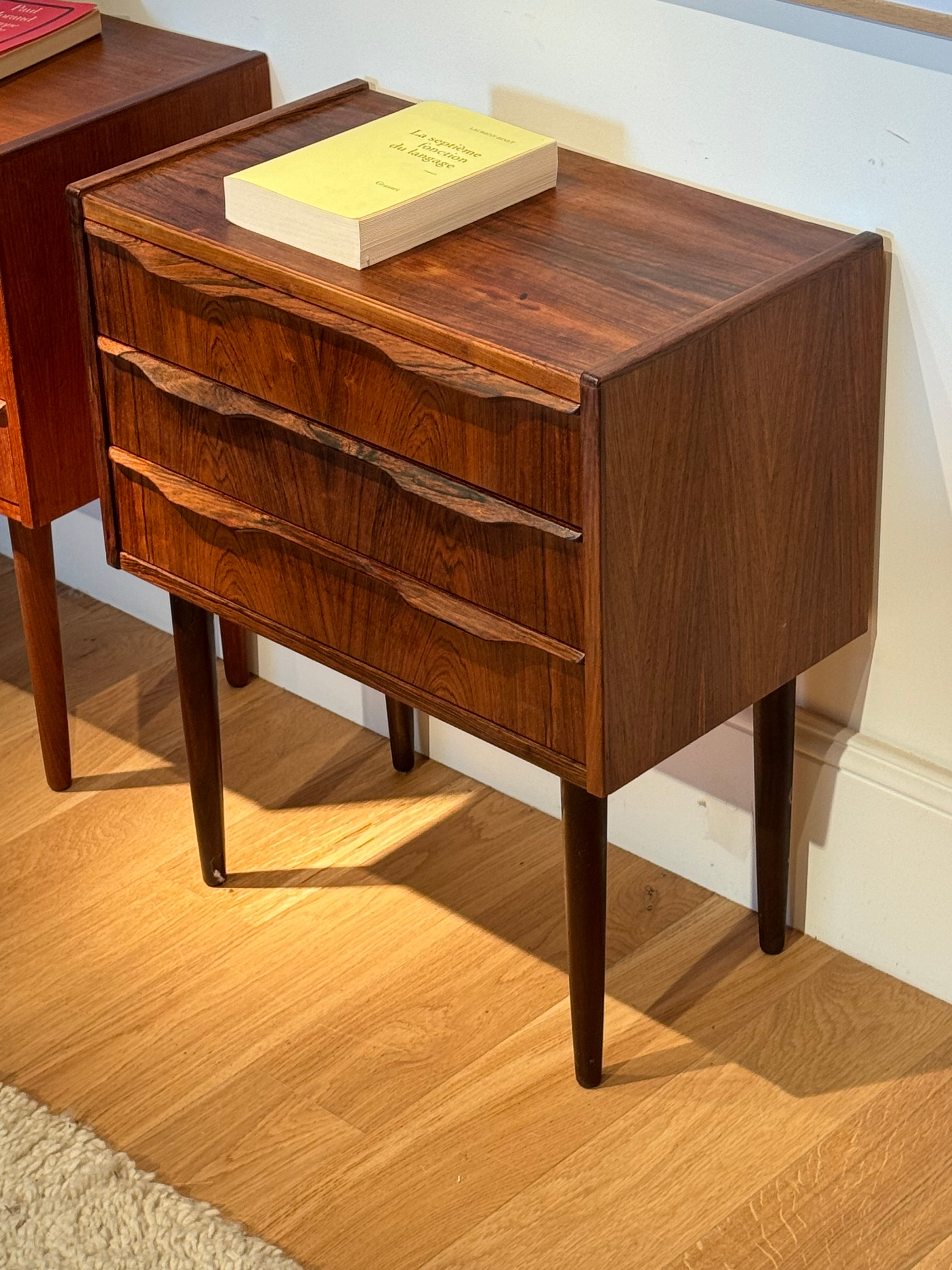 Paire de chevets scandinaves vintage
