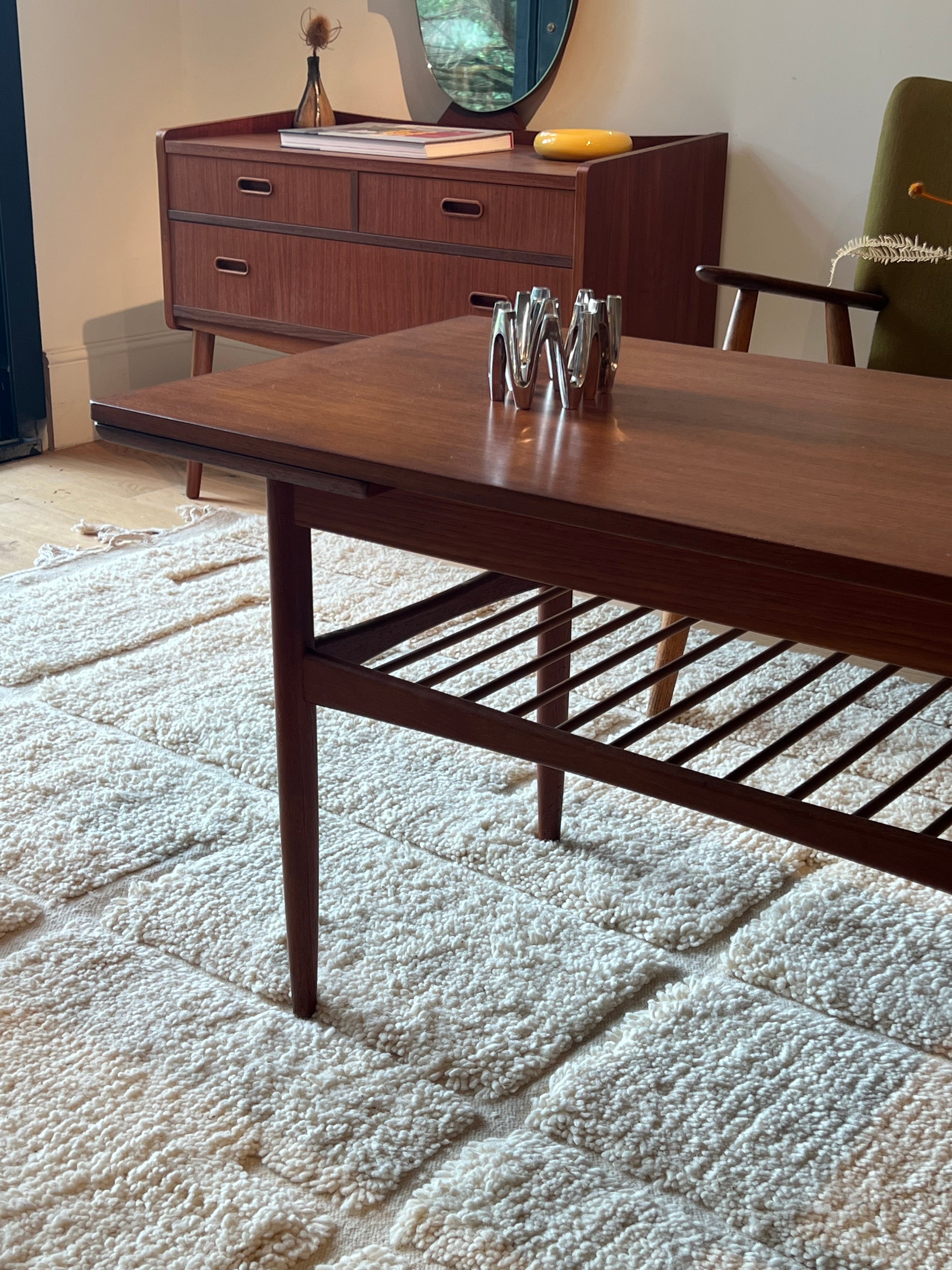 Table basse scandinave vintage extensible "Aya"