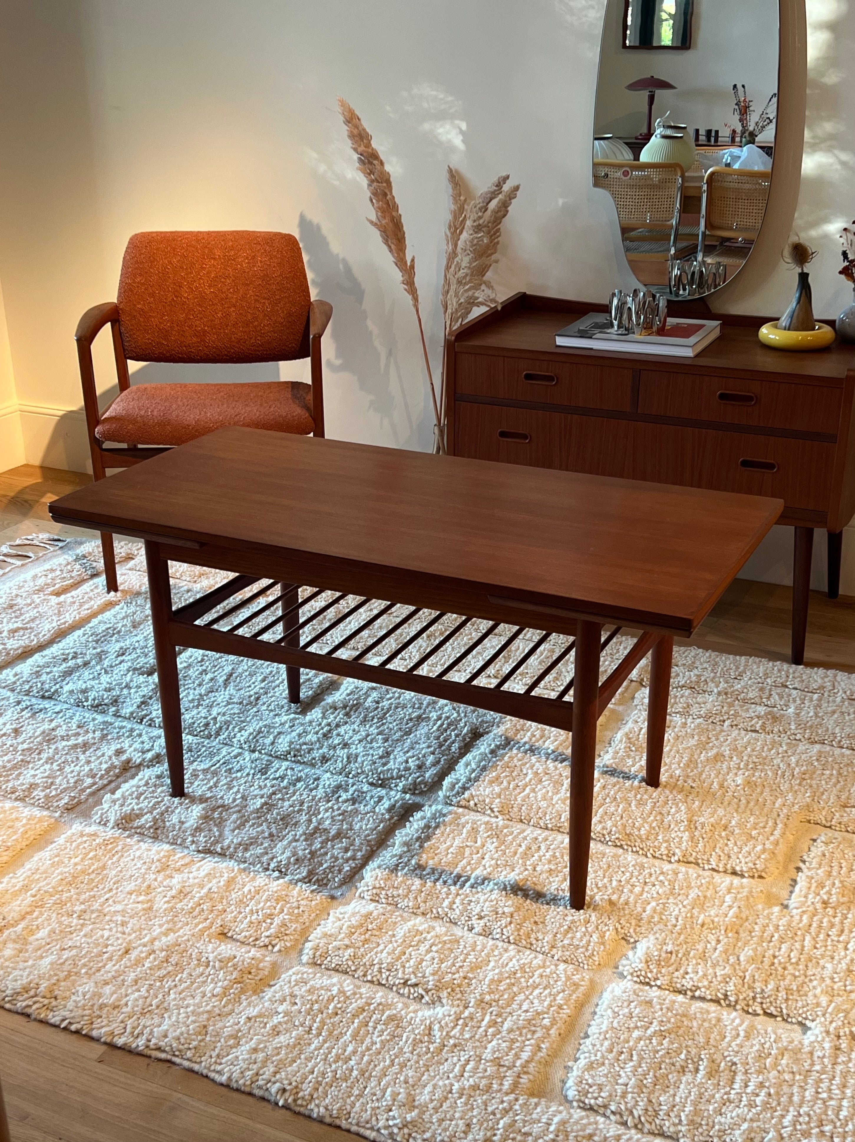 Table basse scandinave vintage extensible "Aya"