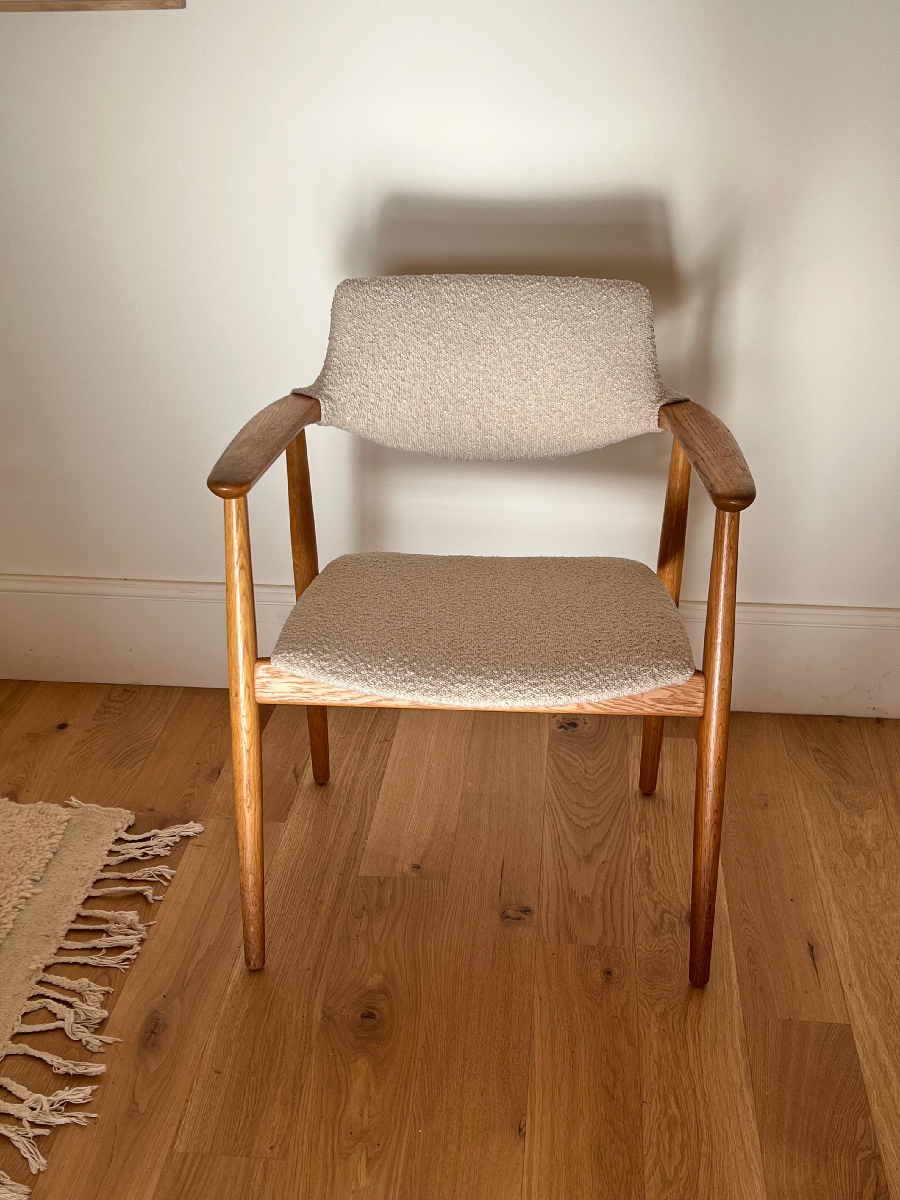 Fauteuil Scandinave Vintage en chêne "Holm" - Année 60