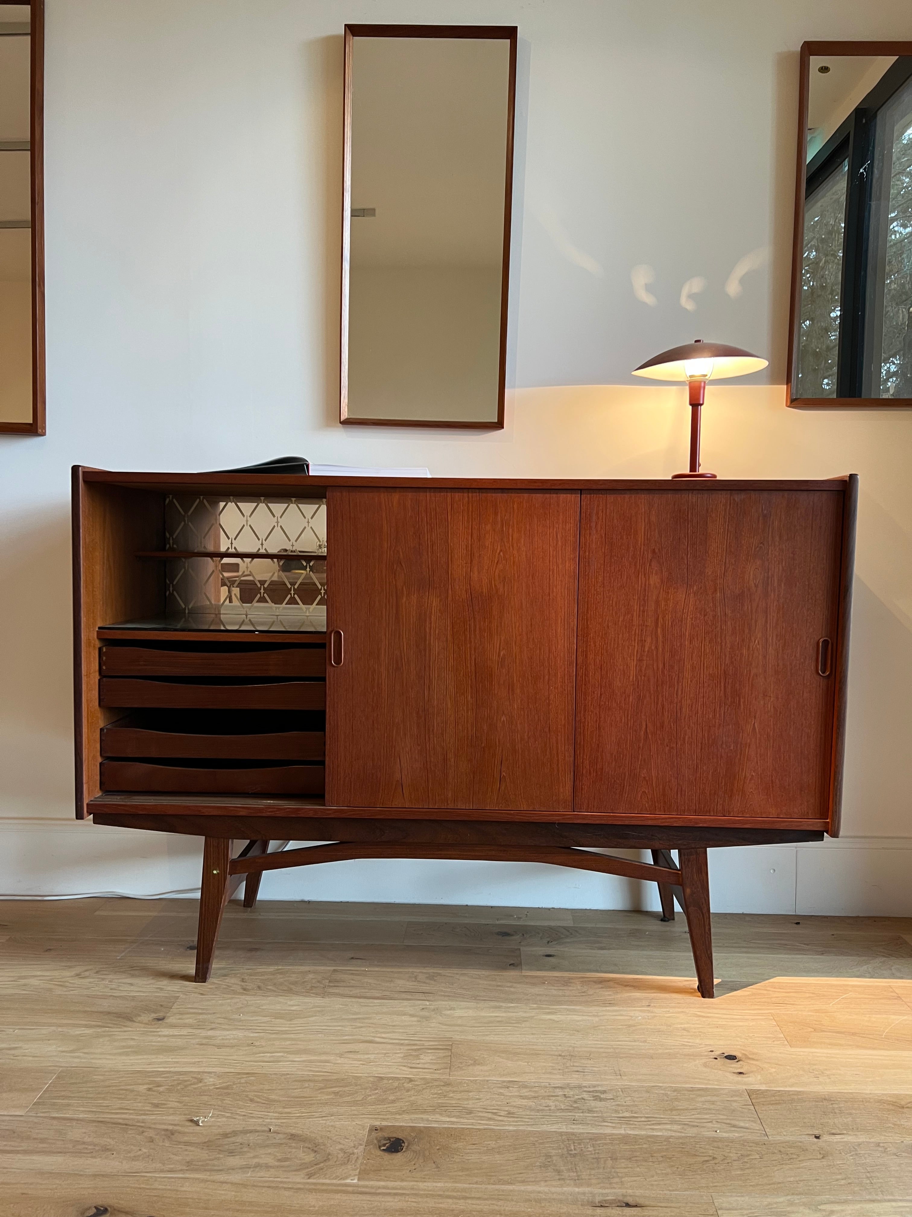 Enfilade scandinave vintage en teck "Bertil"