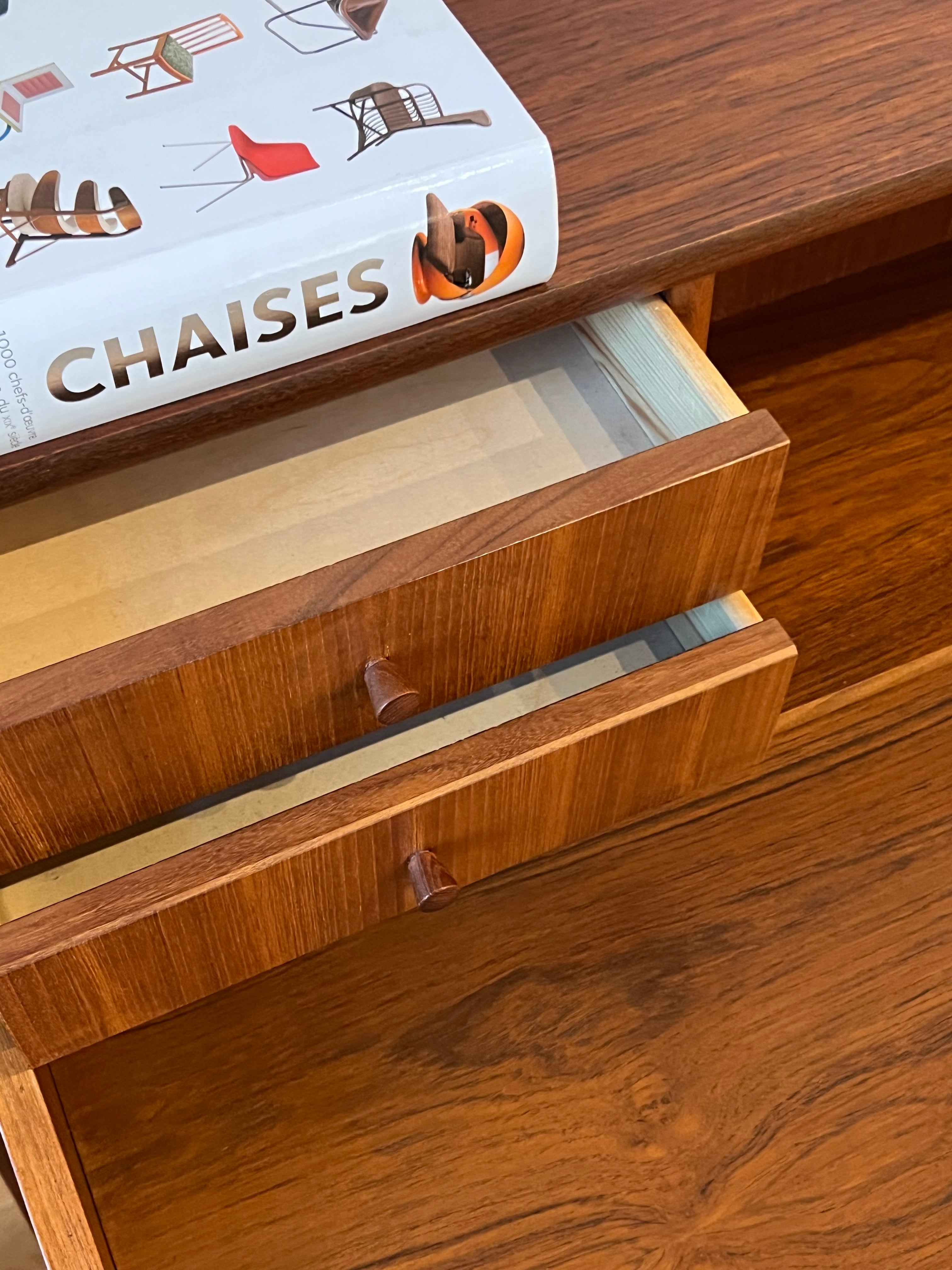 Secrétaire scandinave vintage en teck « Jan »