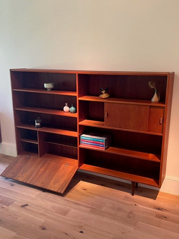 Bibliothèque scandinave vintage en teck "Astrid"