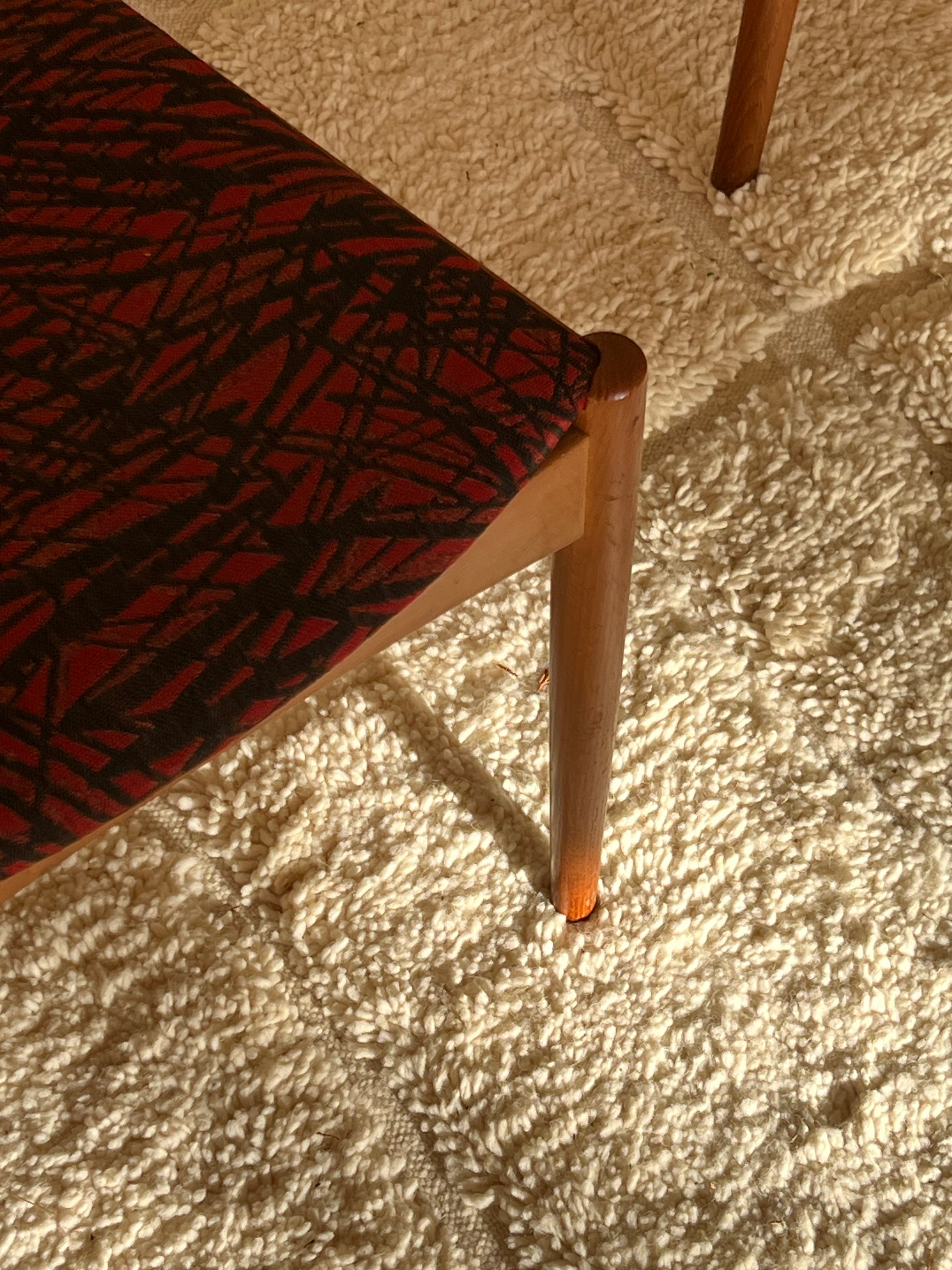 Suite de 4 chaises scandinave vintage "Virta"