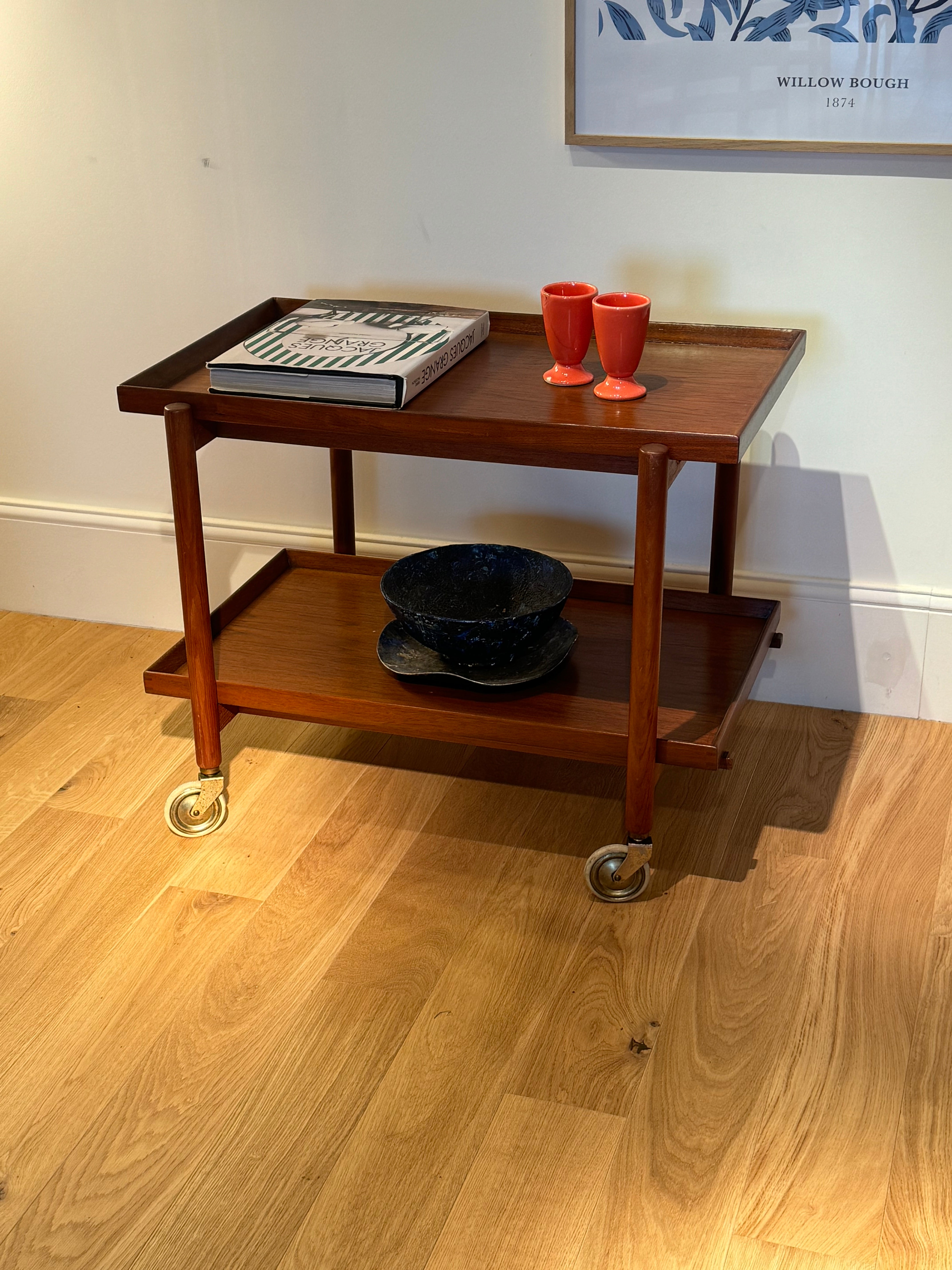 Desserte scandinave vintage "Mette" en teck