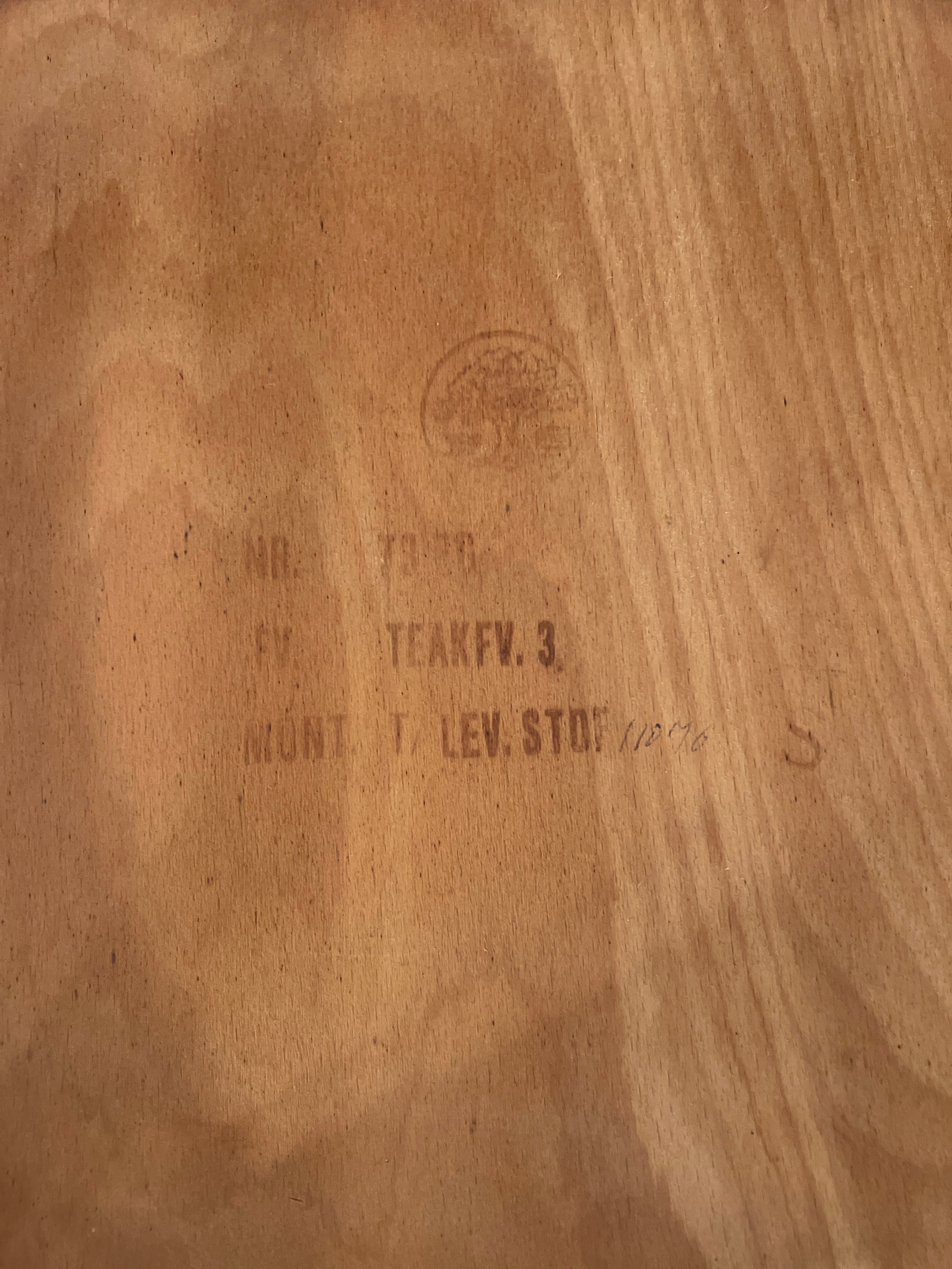 Chaise scandinave vintage "Miera" en teck (3 disponibles)