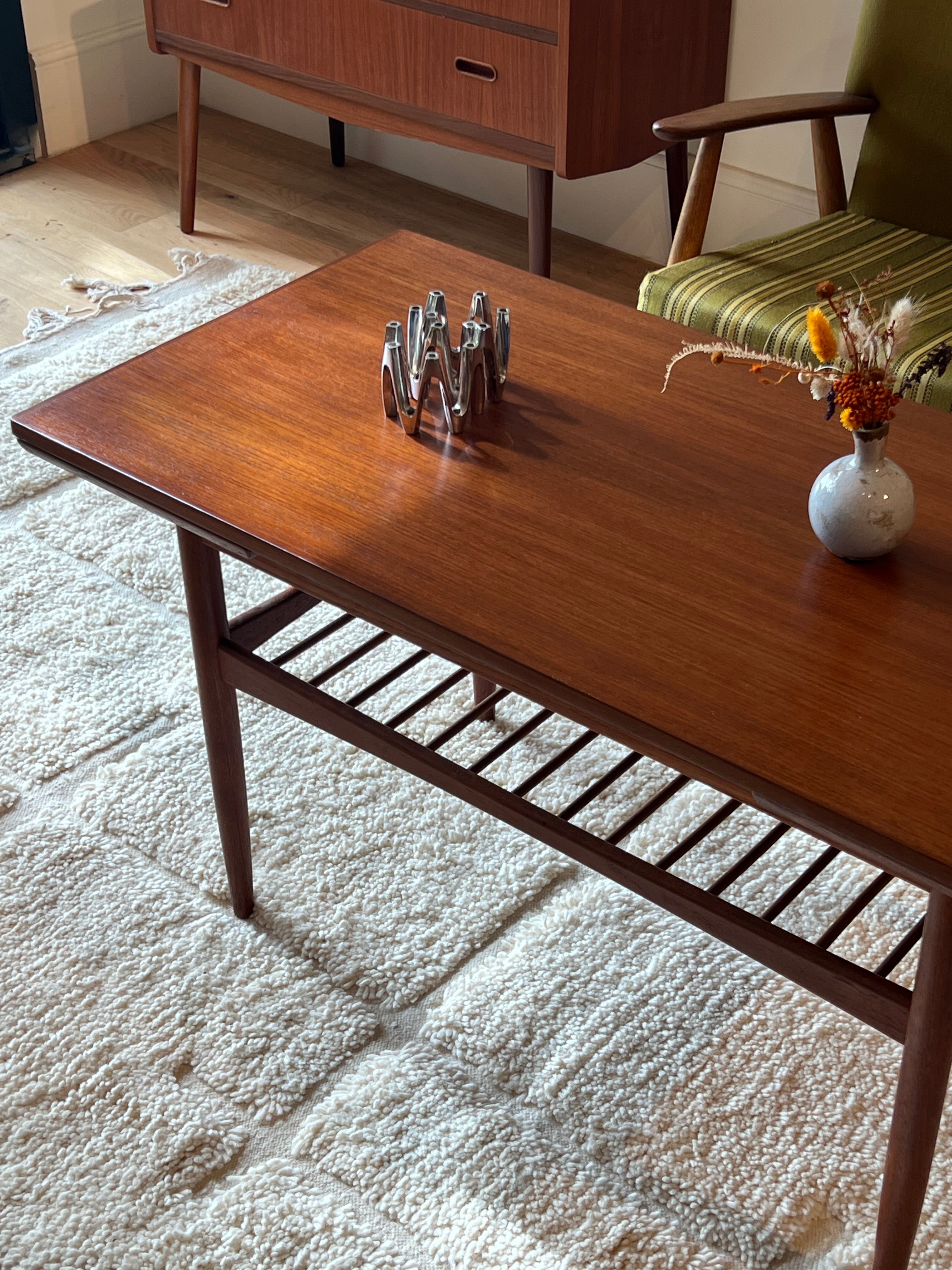 Table basse scandinave vintage extensible "Aya"