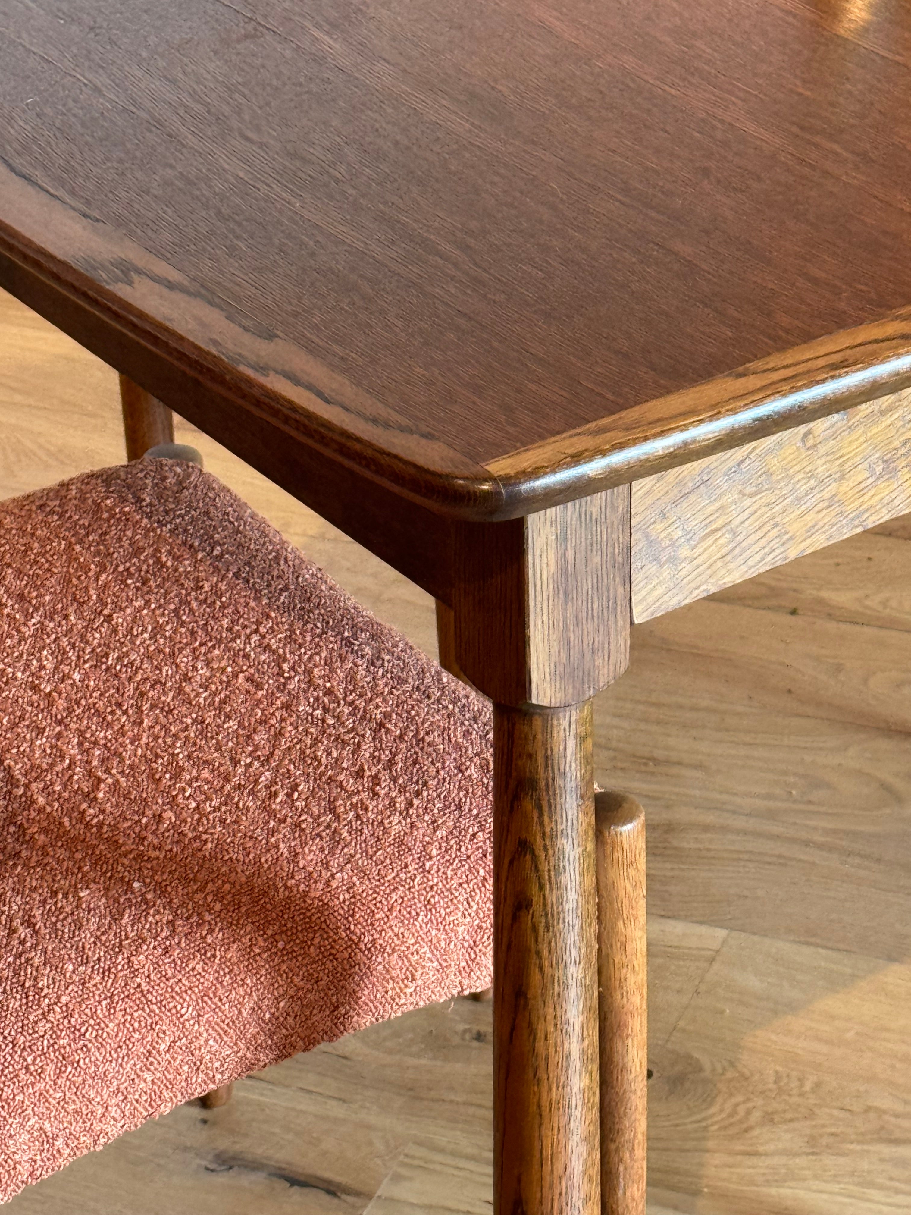 Table scandinave vintage en chêne « Mette »
