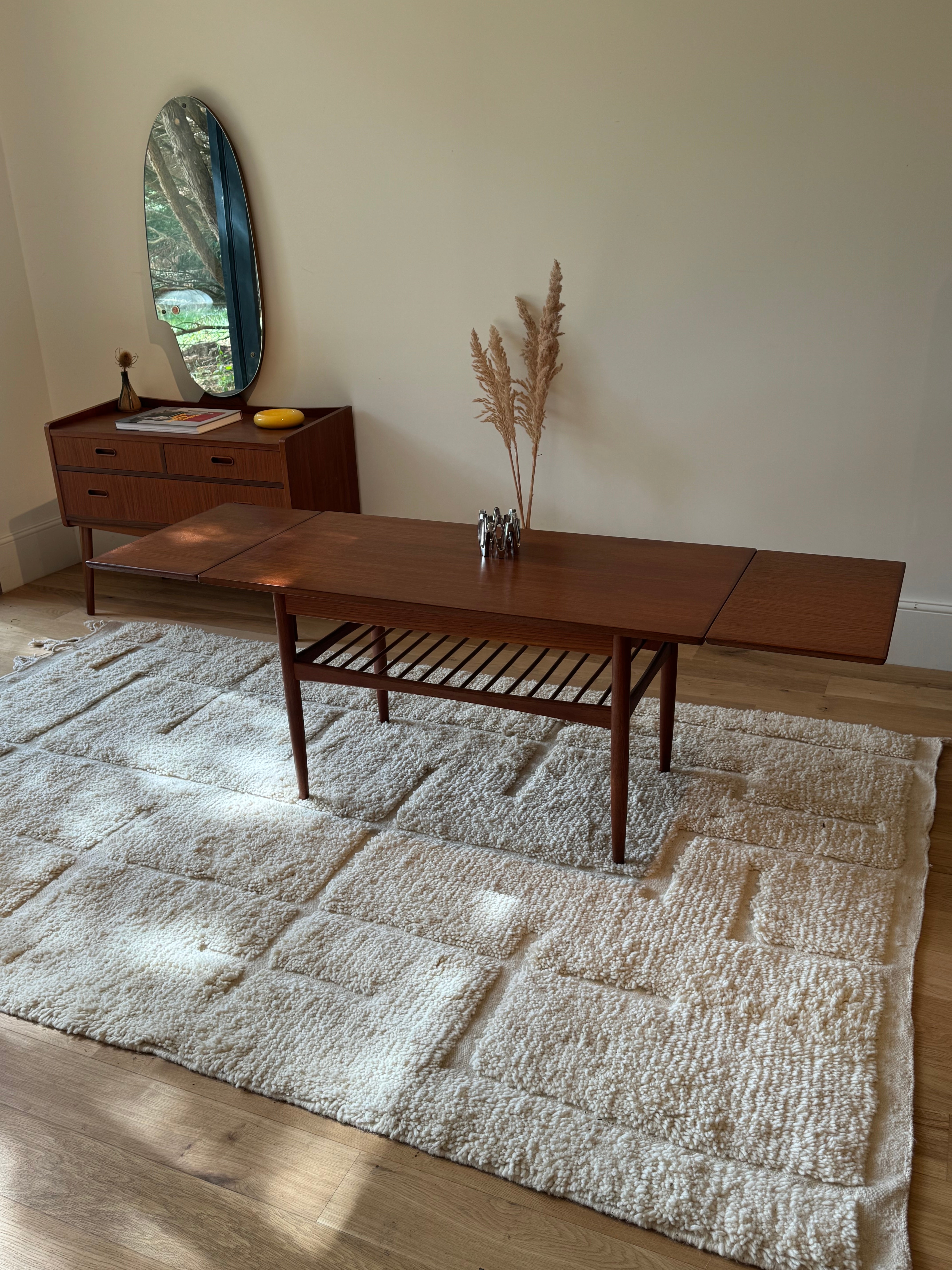 Table basse scandinave vintage extensible "Aya"