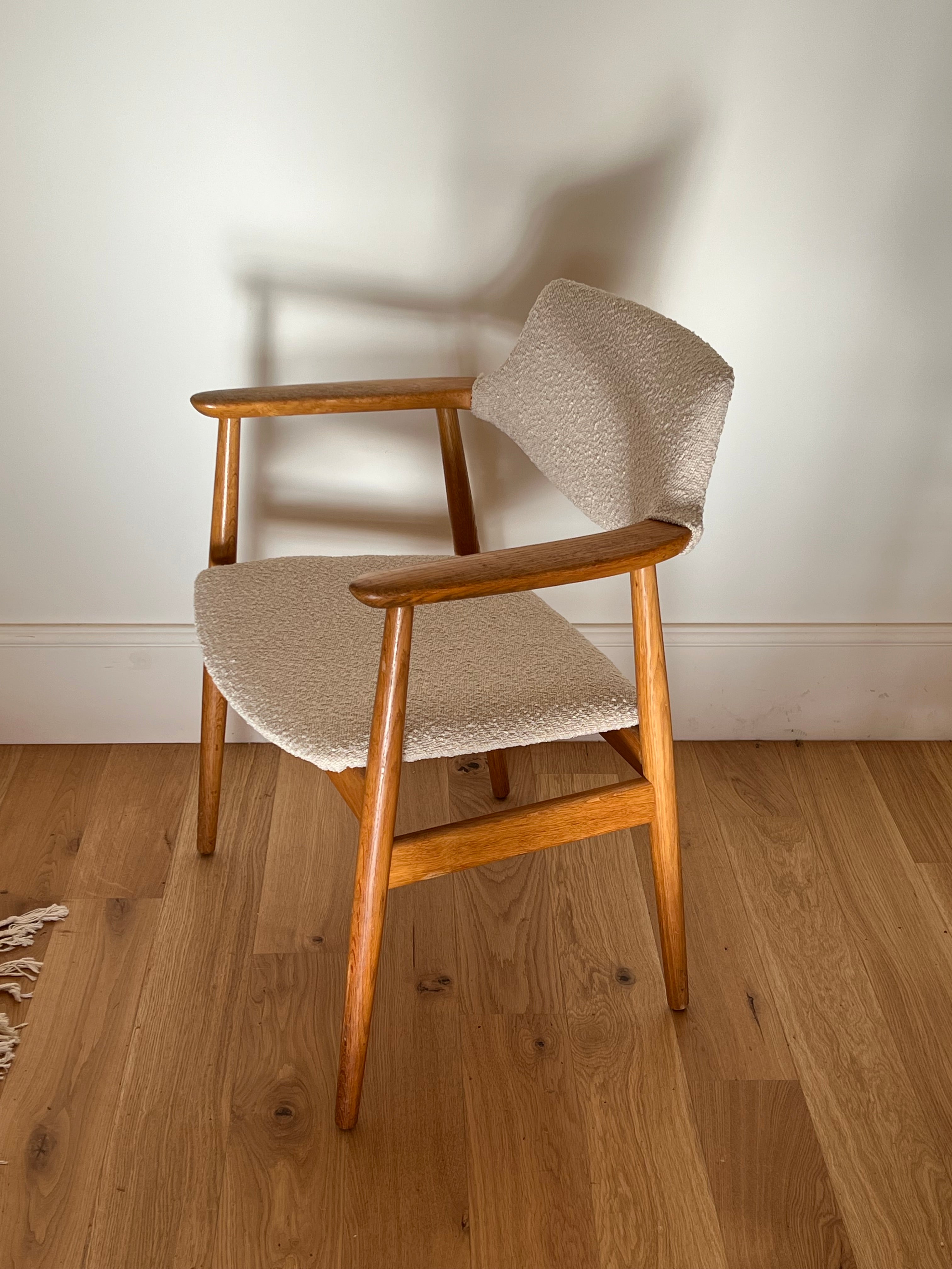 Fauteuil Scandinave Vintage en chêne "Holm" - Année 60