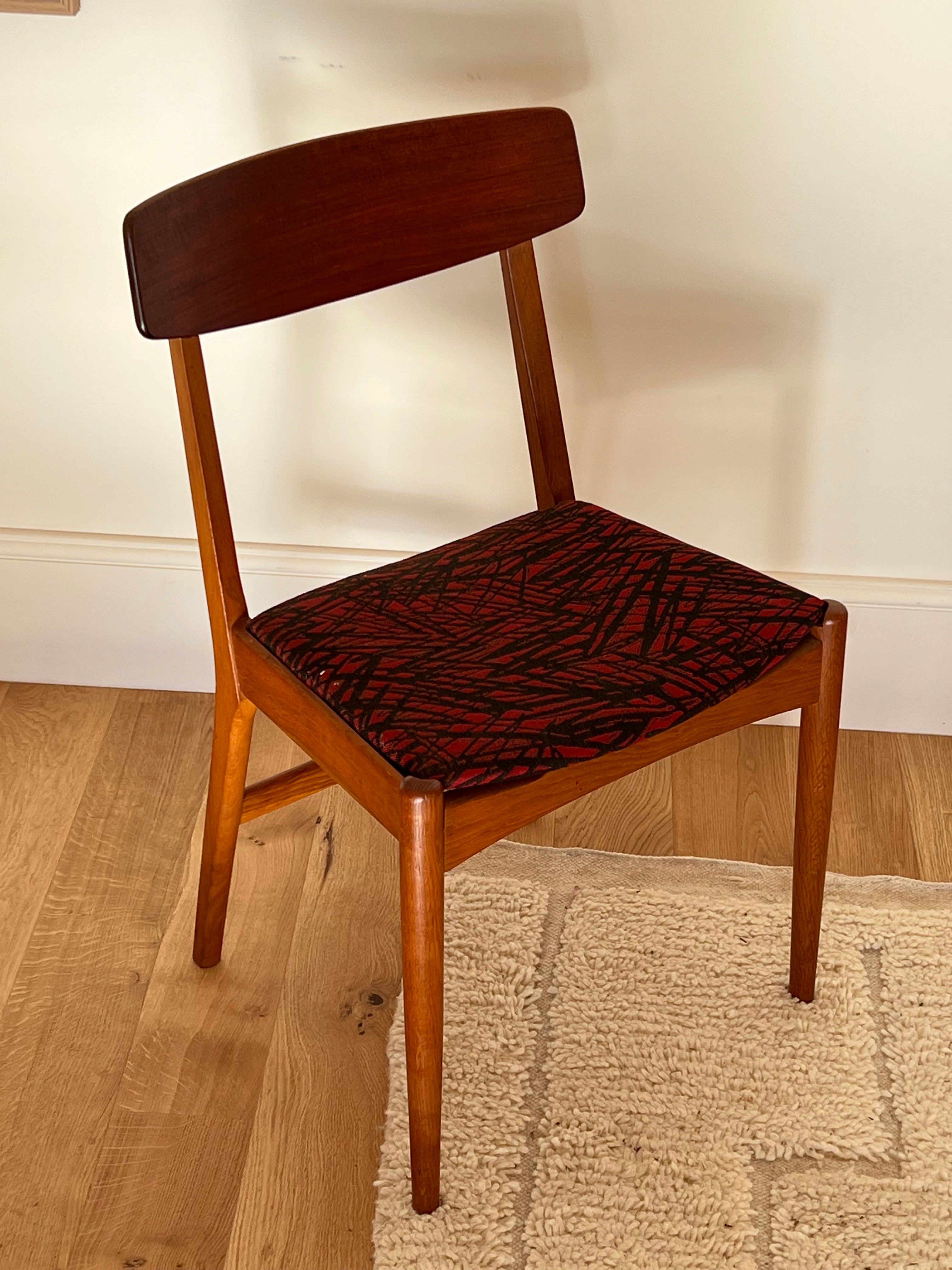 Suite de 4 chaises scandinave vintage "Virta"