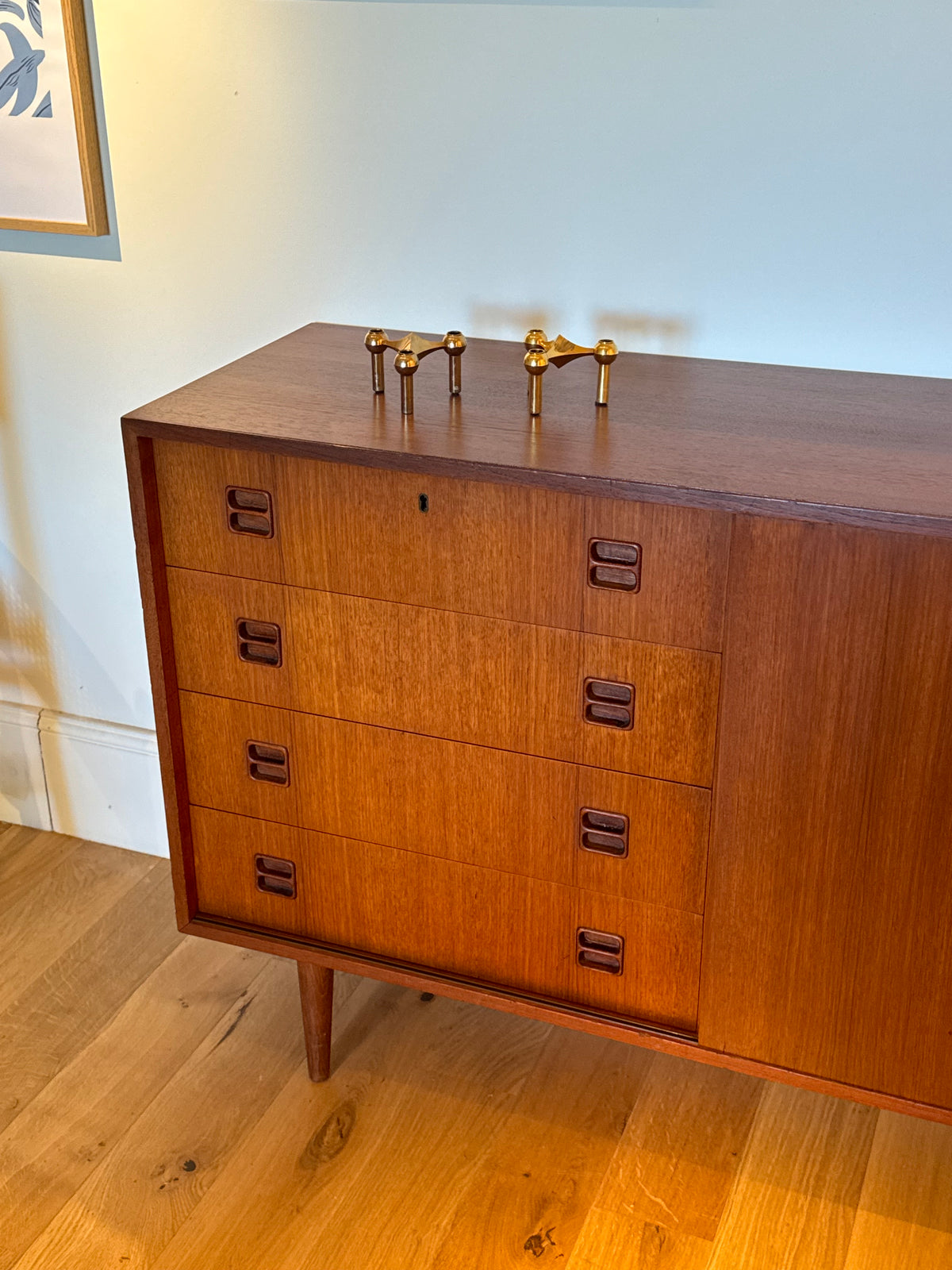 Enfilade scandinave vintage en teck « Helga »