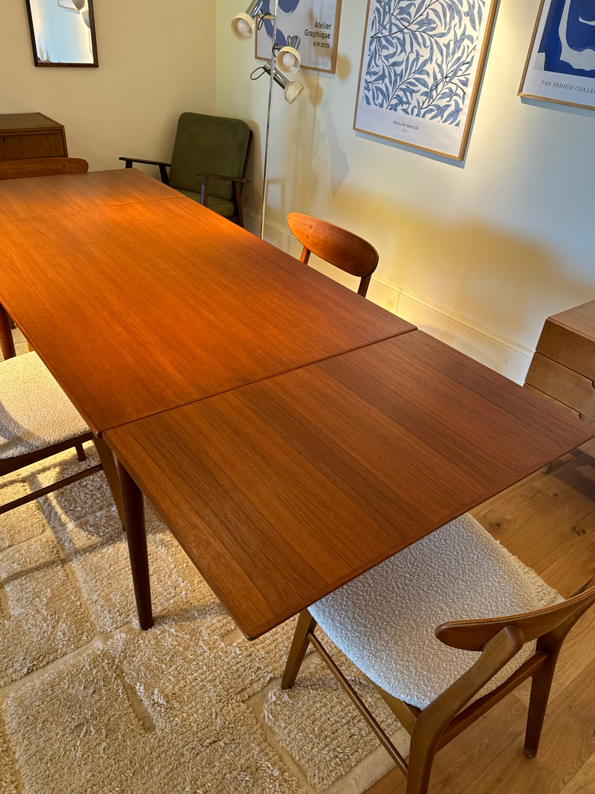 Table scandinave vintage en teck « Marta »