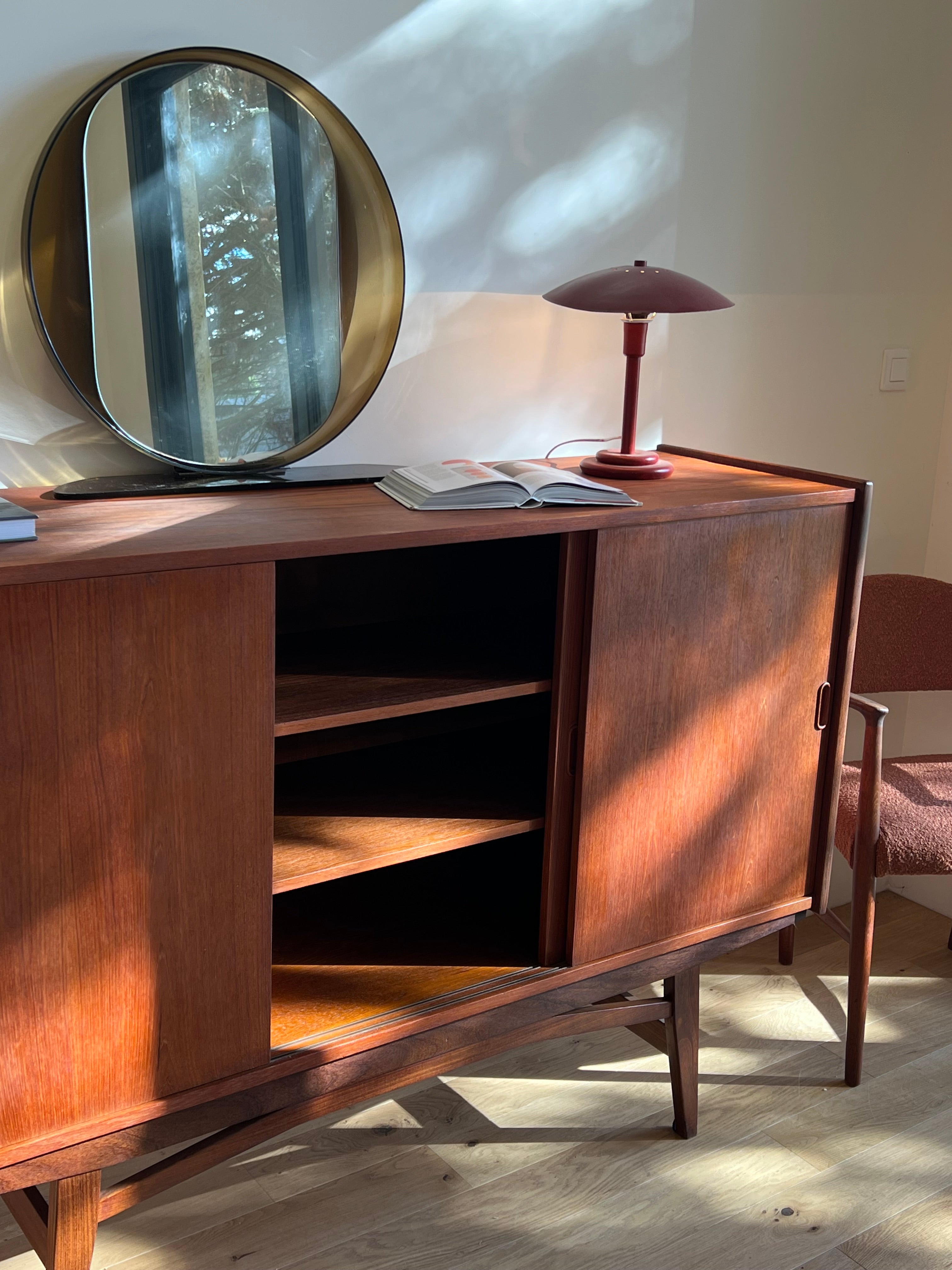 Enfilade scandinave vintage en teck "Bertil"