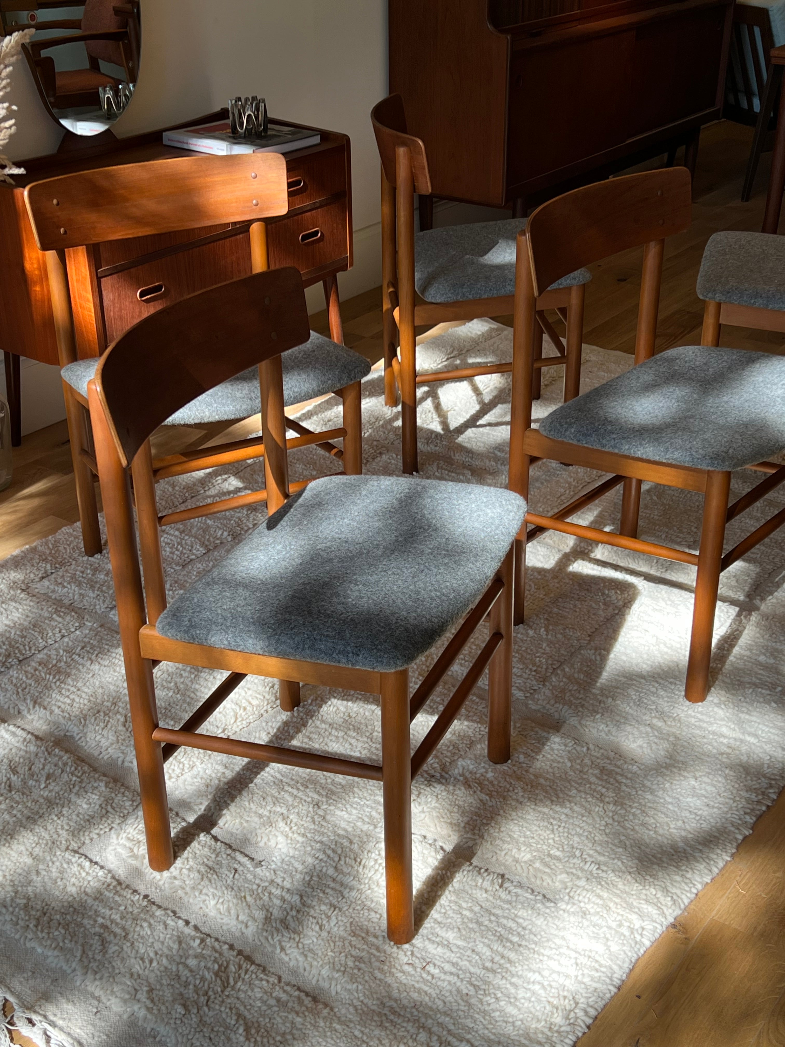 Chaise scandinave vintage en teck « Kirsa »