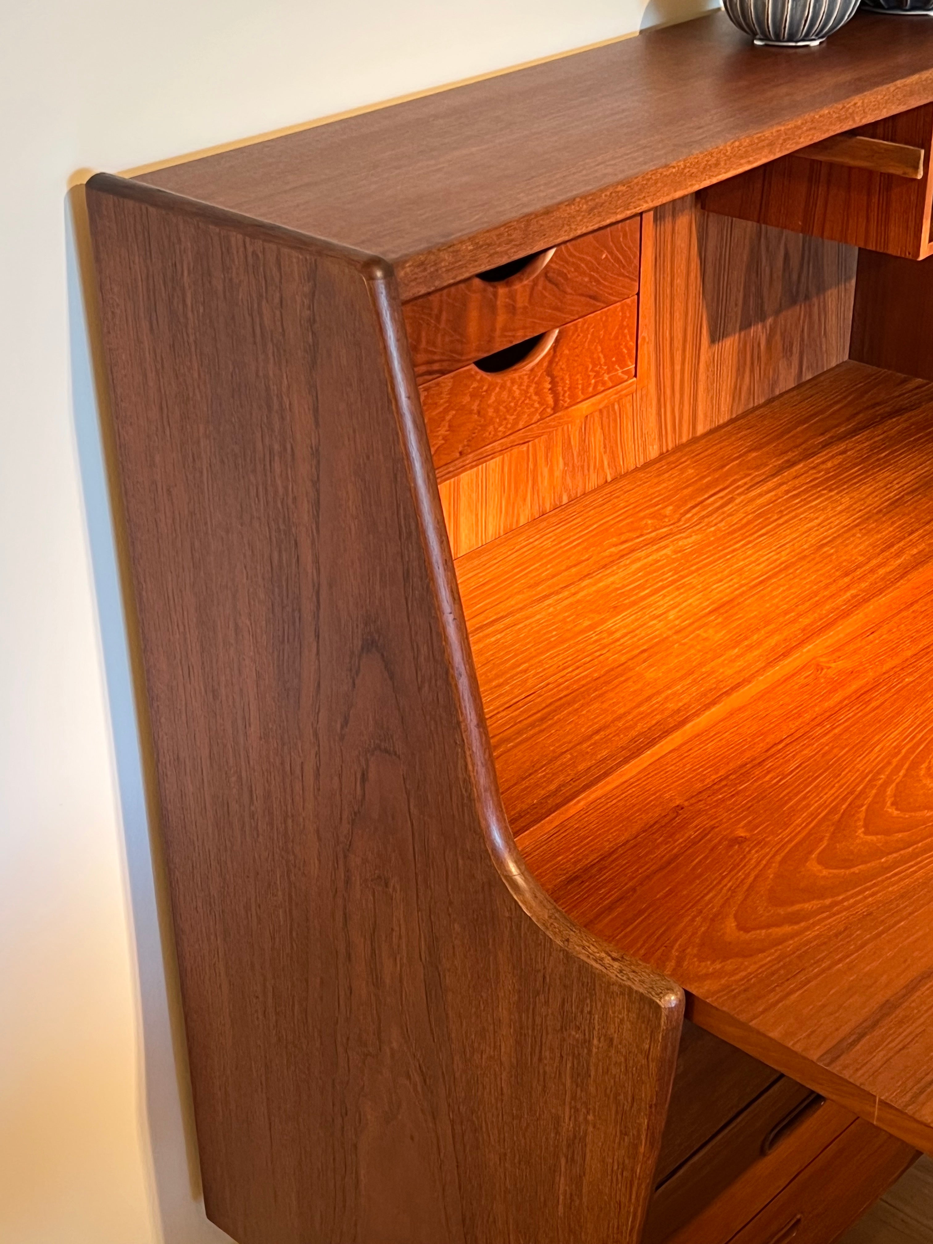 Secrétaire vintage scandinave « Alphonse » – Modèle 37 en teck par Arne Wahl Iversen pour Vinde Møbelfabrik