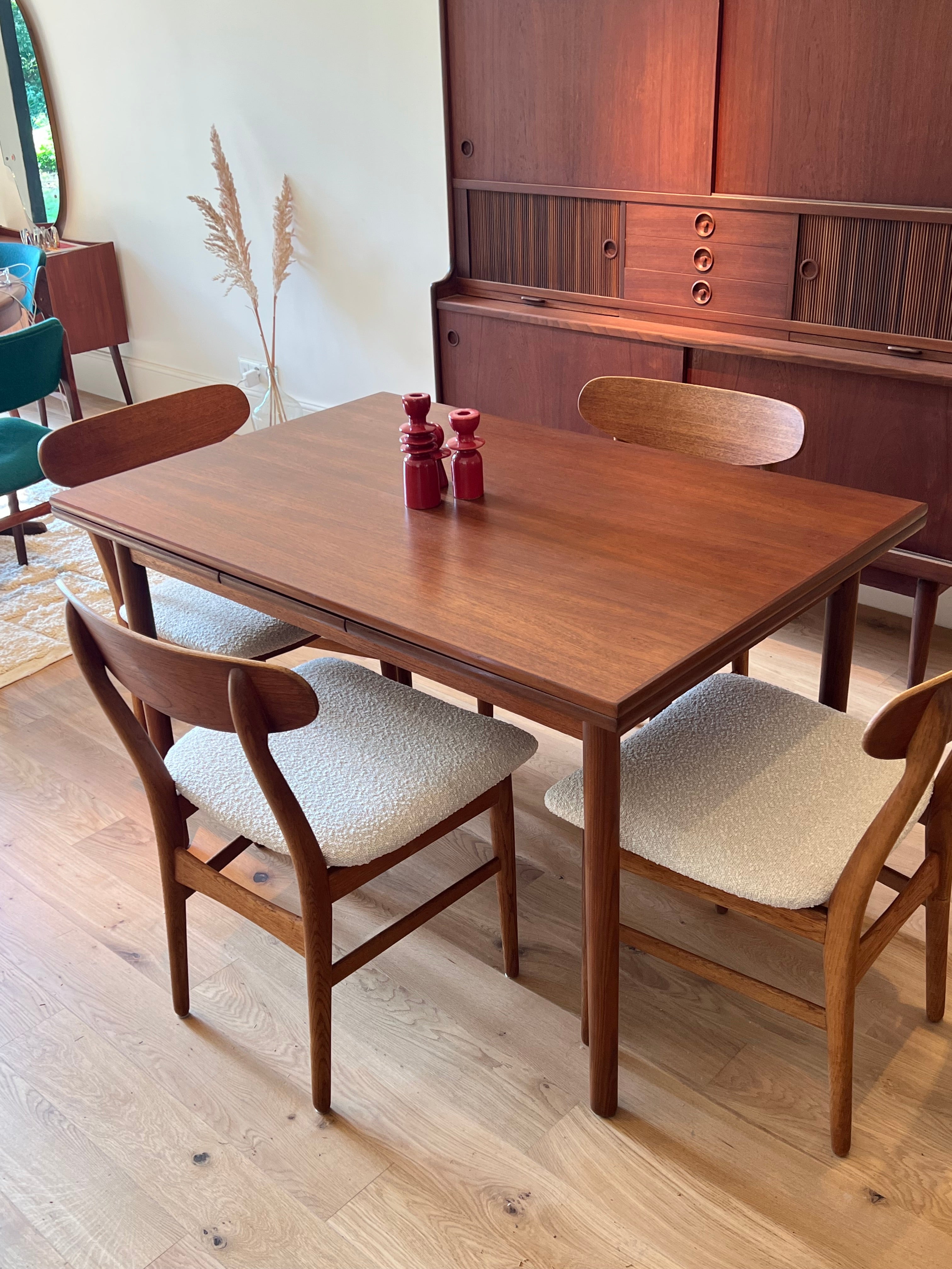 Suite de 6 chaises scandinaves vintage "Mopern" - Année 60