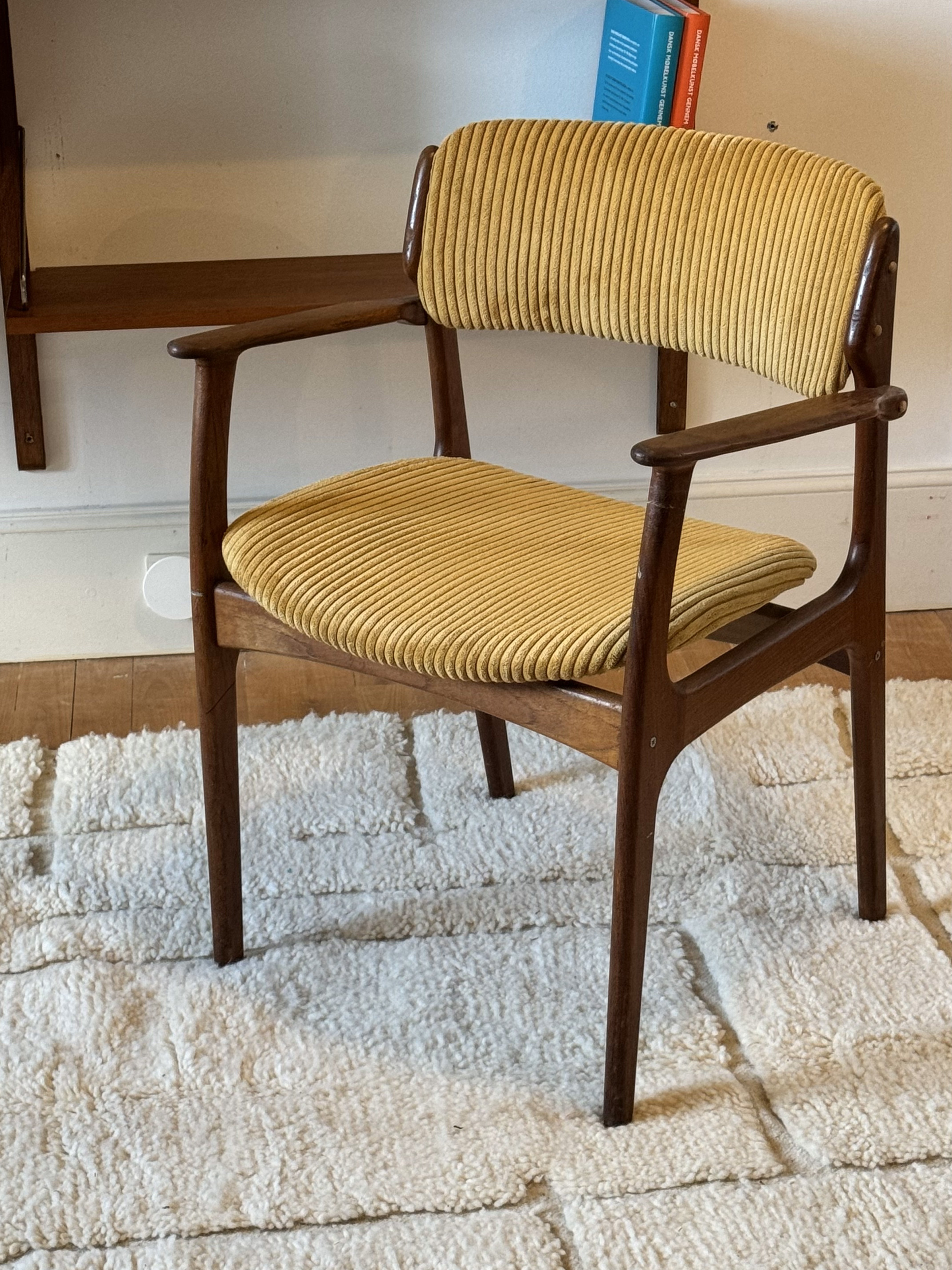 PRÉ-COMMANDE - Chaise scandinave vintage en teck modèle 49 par Erik Buch pour O.D Mobler