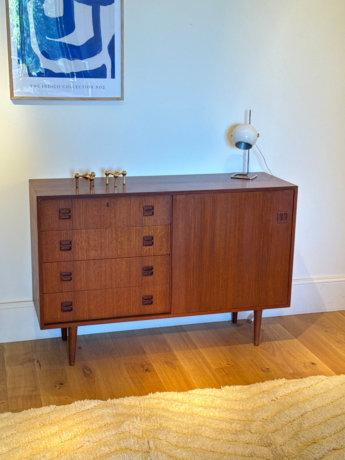 Enfilade scandinave vintage en teck « Helga »