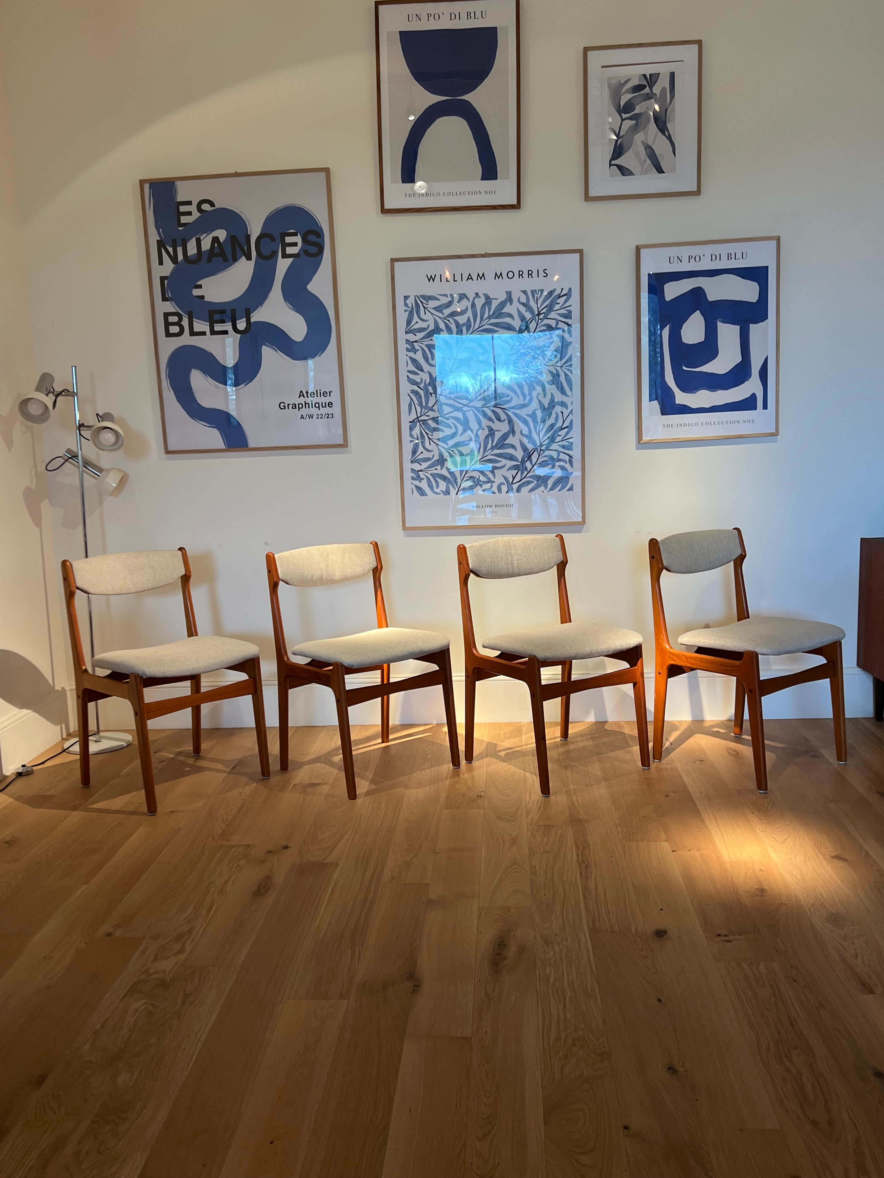 Chaise scandinave vintage en chêne « Irma » (2 disponibles)