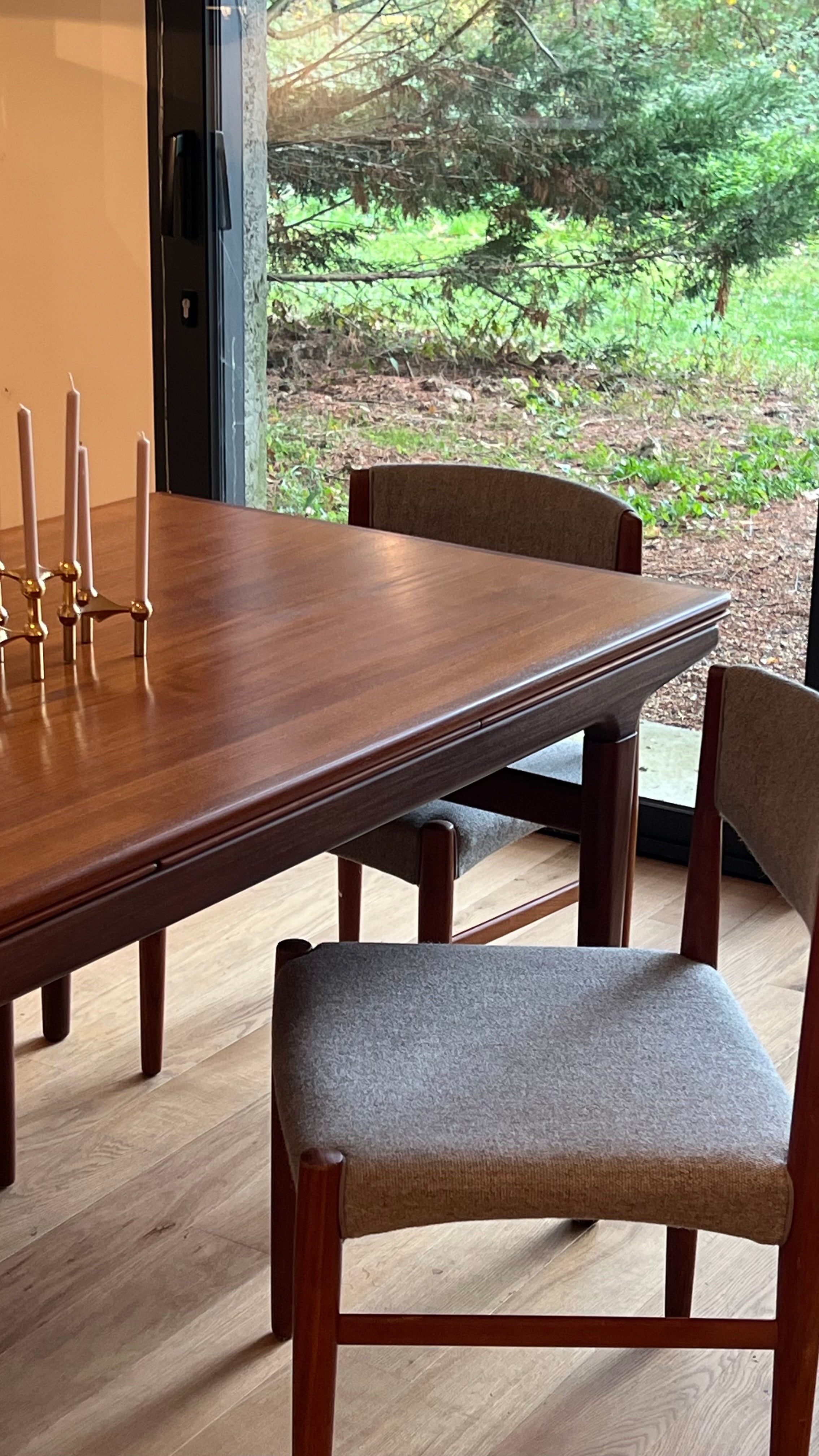 Table de salle à manger scandinave vintage extensible en teck – Johannes Andersen, années 1960