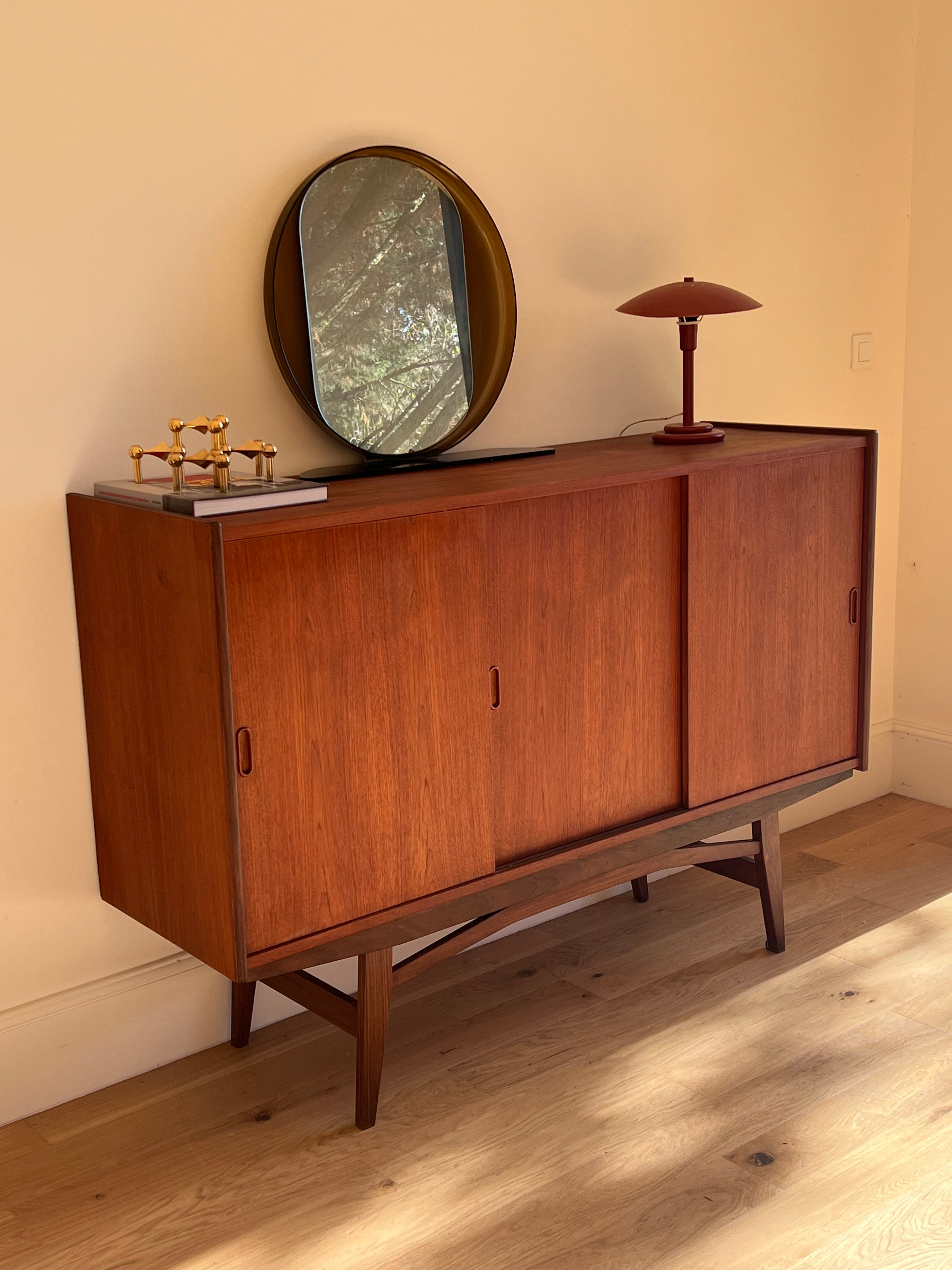 Enfilade scandinave vintage en teck "Bertil"