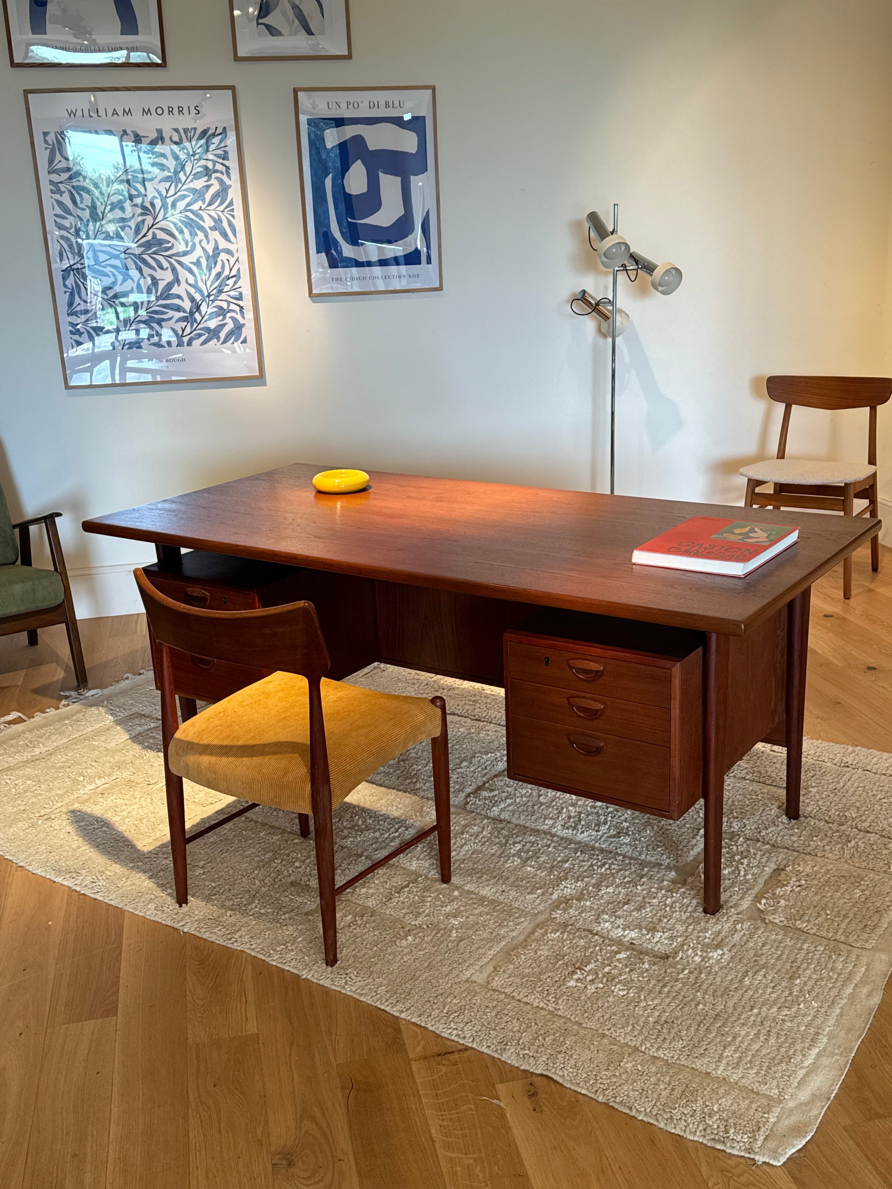 Bureau scandinave vintage Kai Kristiansen FM Møbler "Robbie"