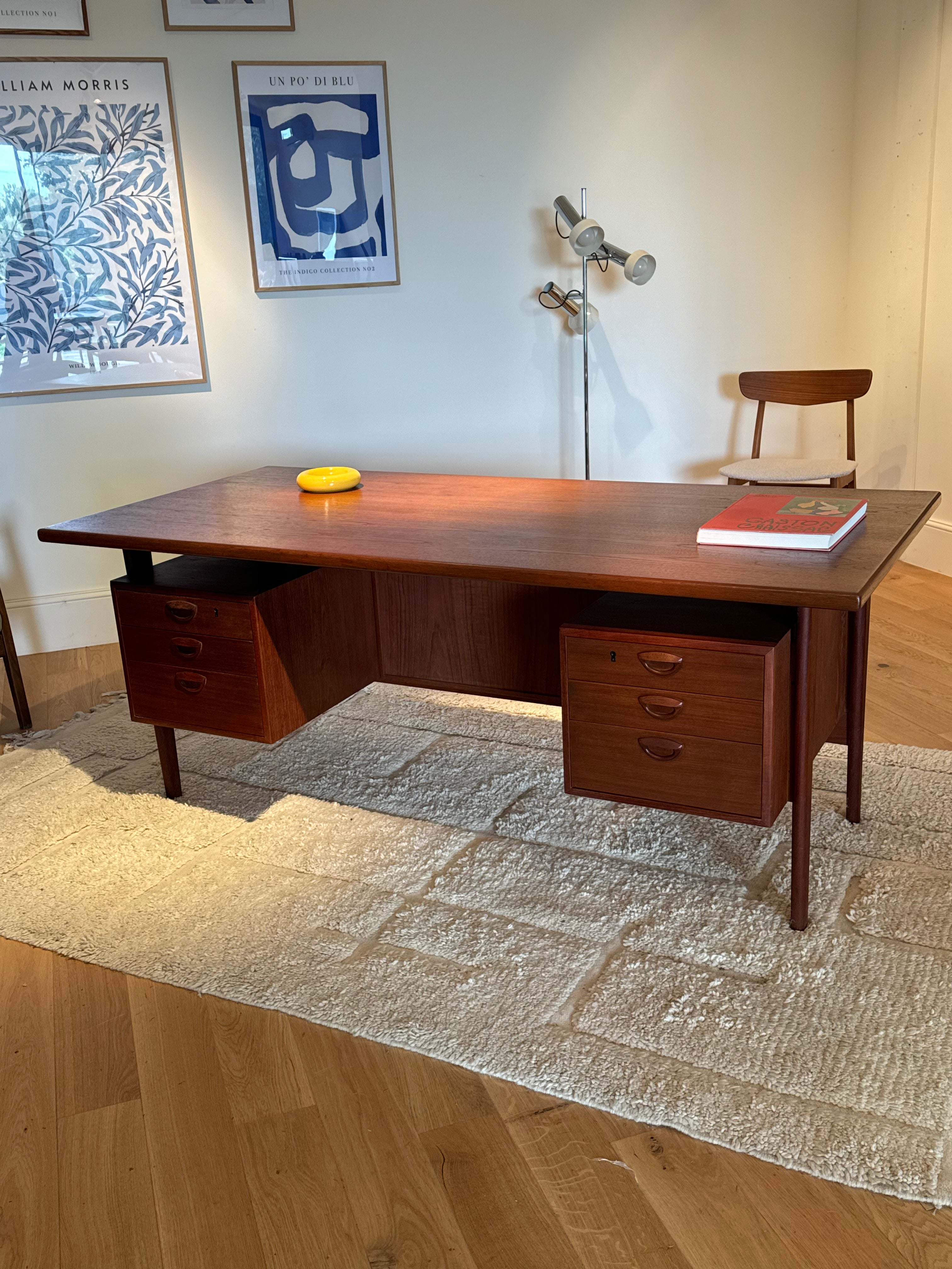 Bureau scandinave vintage Kai Kristiansen FM Møbler "Robbie"