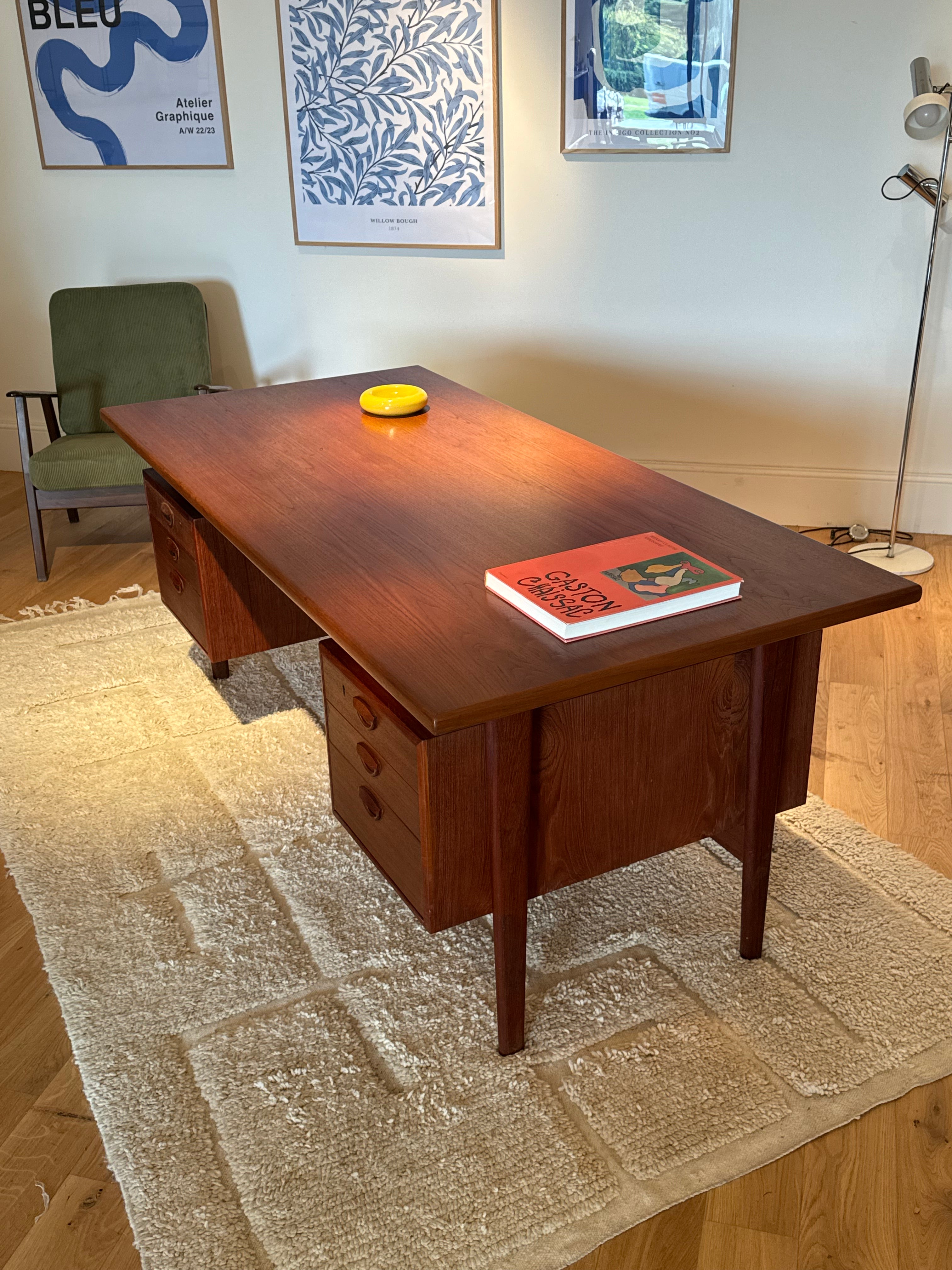 Bureau scandinave vintage Kai Kristiansen FM Møbler "Robbie"